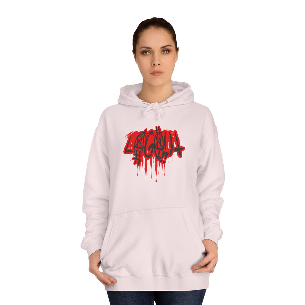 Bold Graffiti log out Hoodie, Unisex Streetwear, Comfortable Casual Wear,