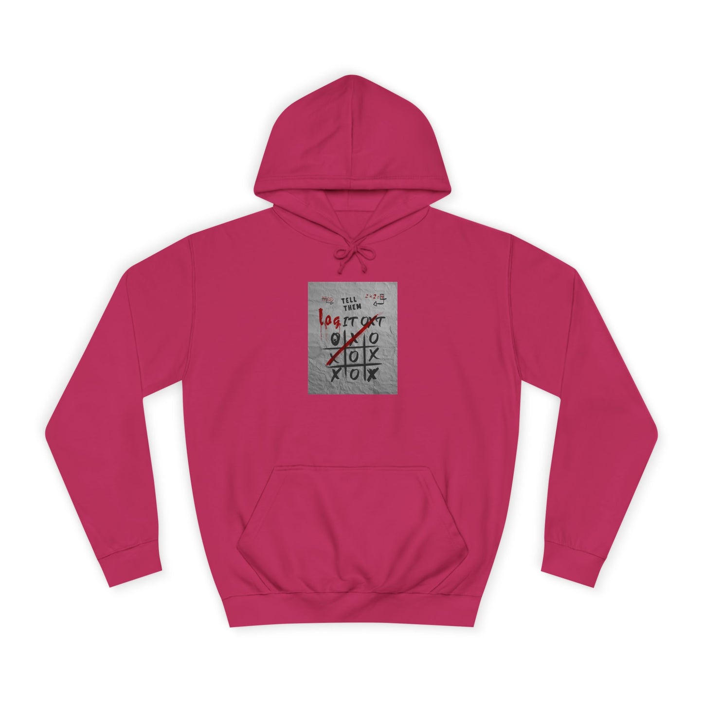 Unisex Log it out Hoodie with Graffiti Design - Trendy Sweatshirt, Custom Gear, Casual Wear, Gift for Cozy Layering