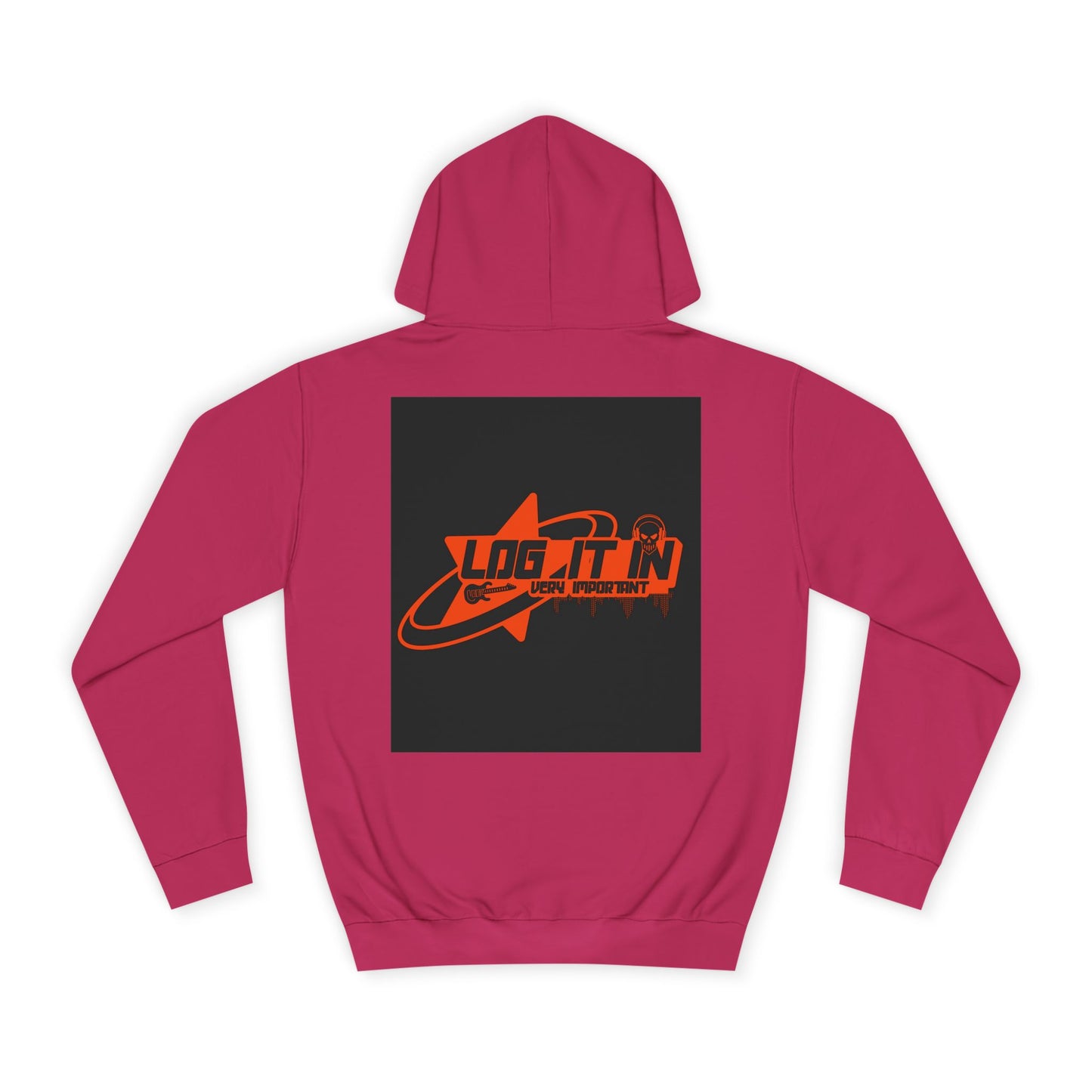 Unisex Log it in Hoodie with Vibrant Retro Design – Perfect for Life, Events, Gift, Relaxed Style, Holiday Wear