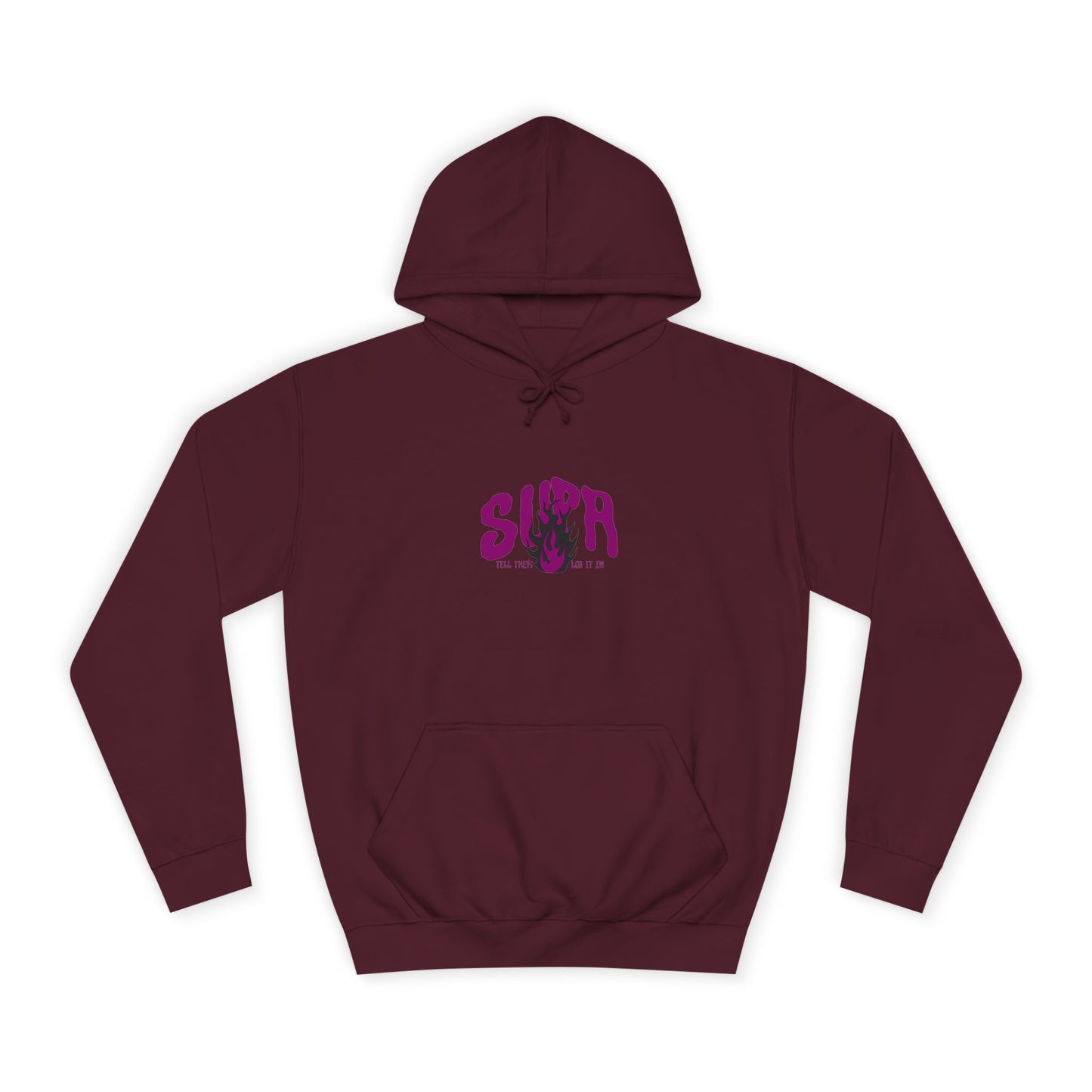Trendy Unisex SUPA Hoodie with Unique Flame Design - Perfect for Any One, Casual Wear, Gifts, Streetwear, or Events