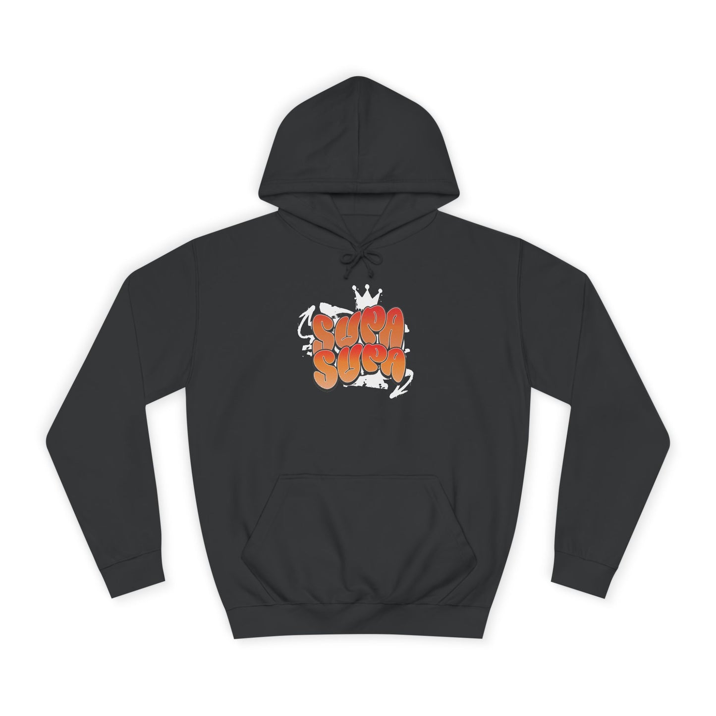 Unisex Hoodie with Retro 'Supa Supa' Design
