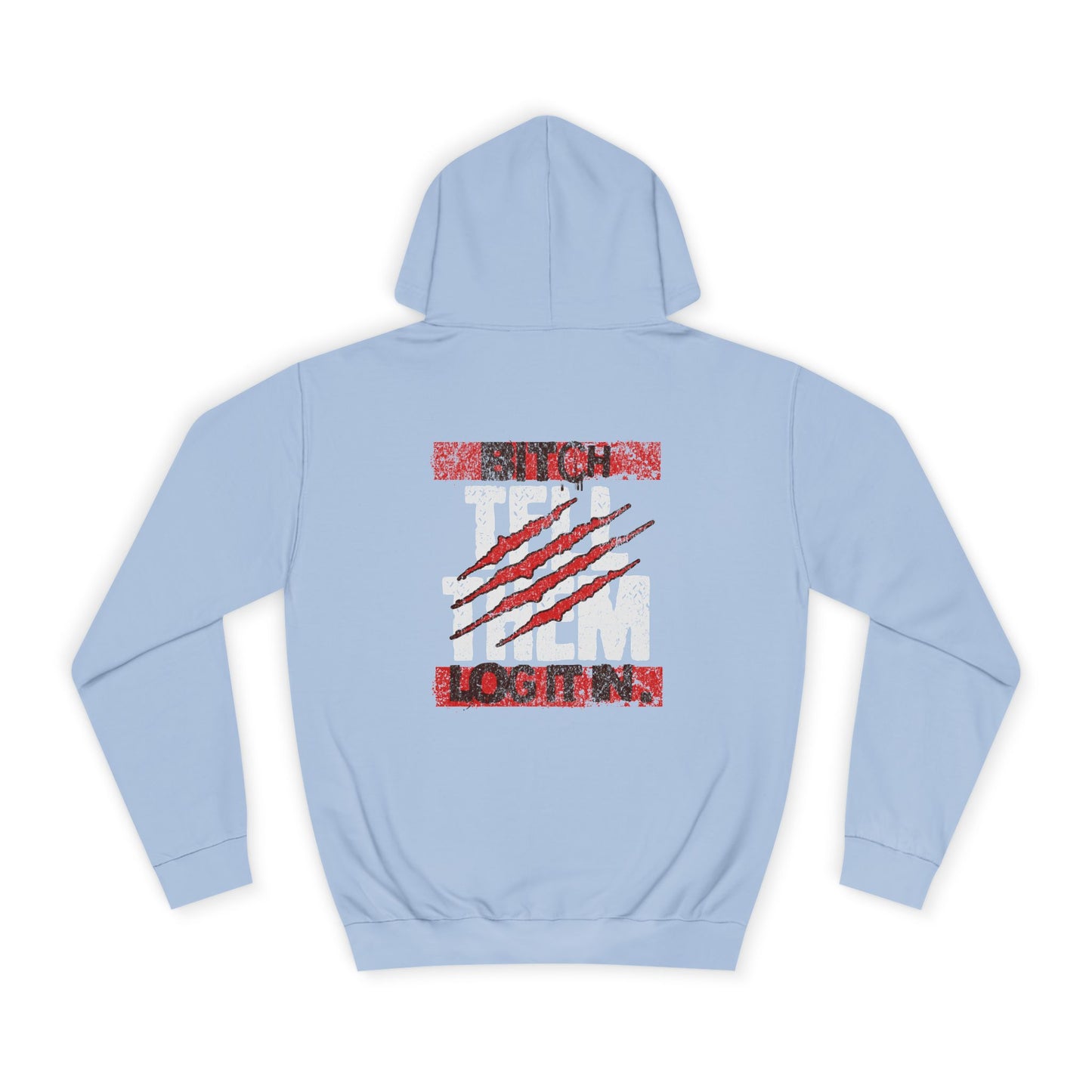 Unisex 'TELL THEM LOG IT IN' Hoodie with Graphic Design, Cozy Sweatshirt, Trendy Apparel,Gift, Casual Wear, Perfect for Trendy Life