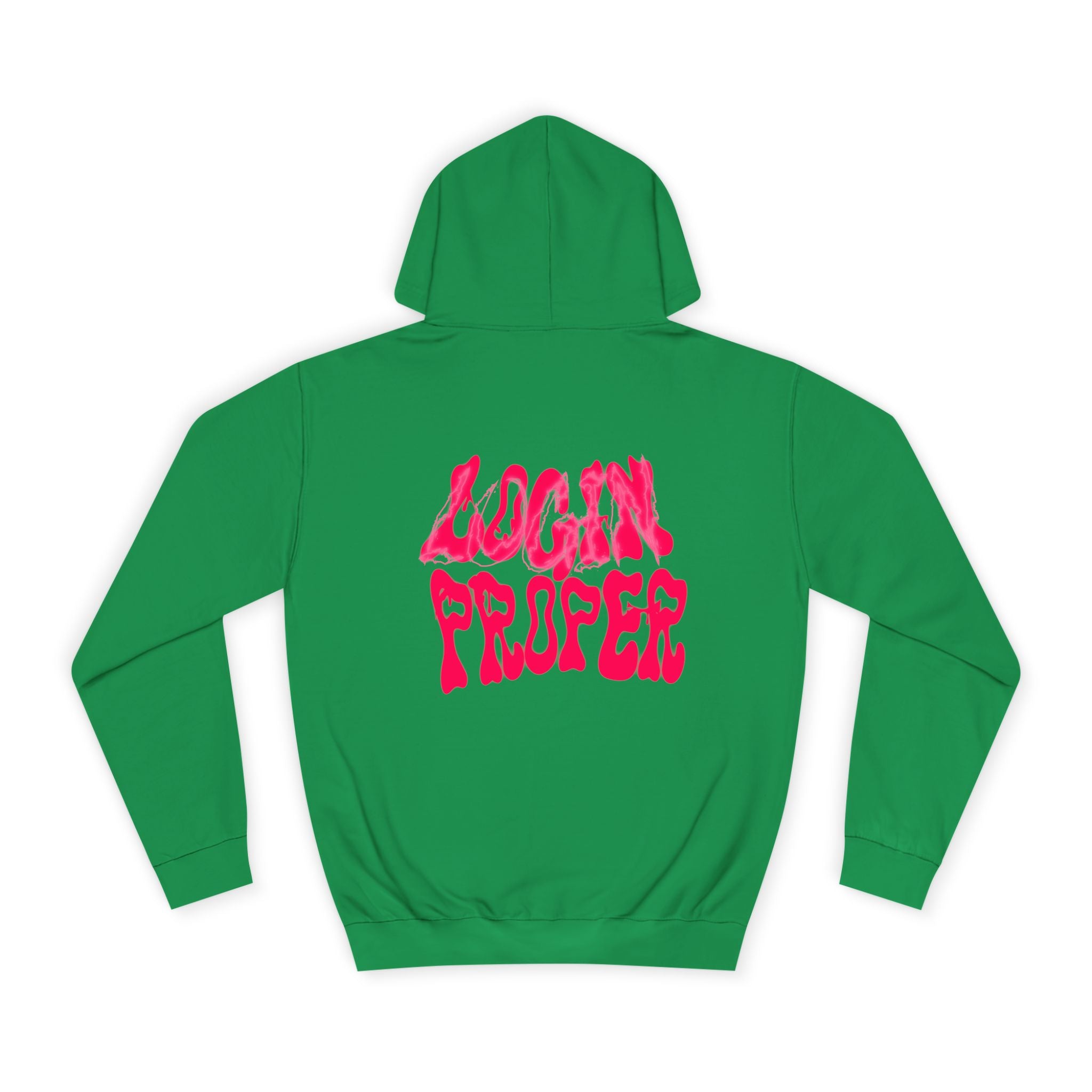 Trendy Unisex Hoodie - 'LOGIN PROPER' Graphic Sweatshirt for, Casual Wear, Gifts' Events, Street Style