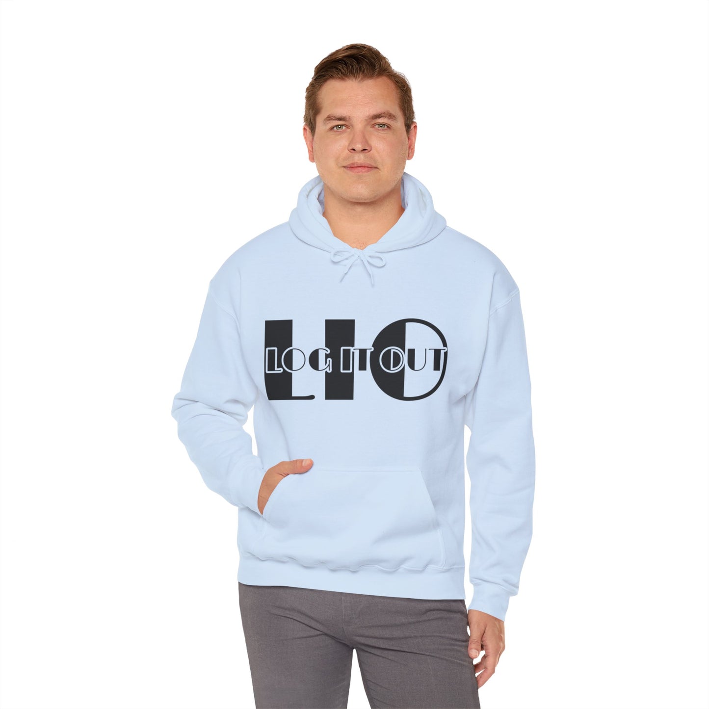 Log it out Unisex Heavy Blend™ Hooded Sweatshirt