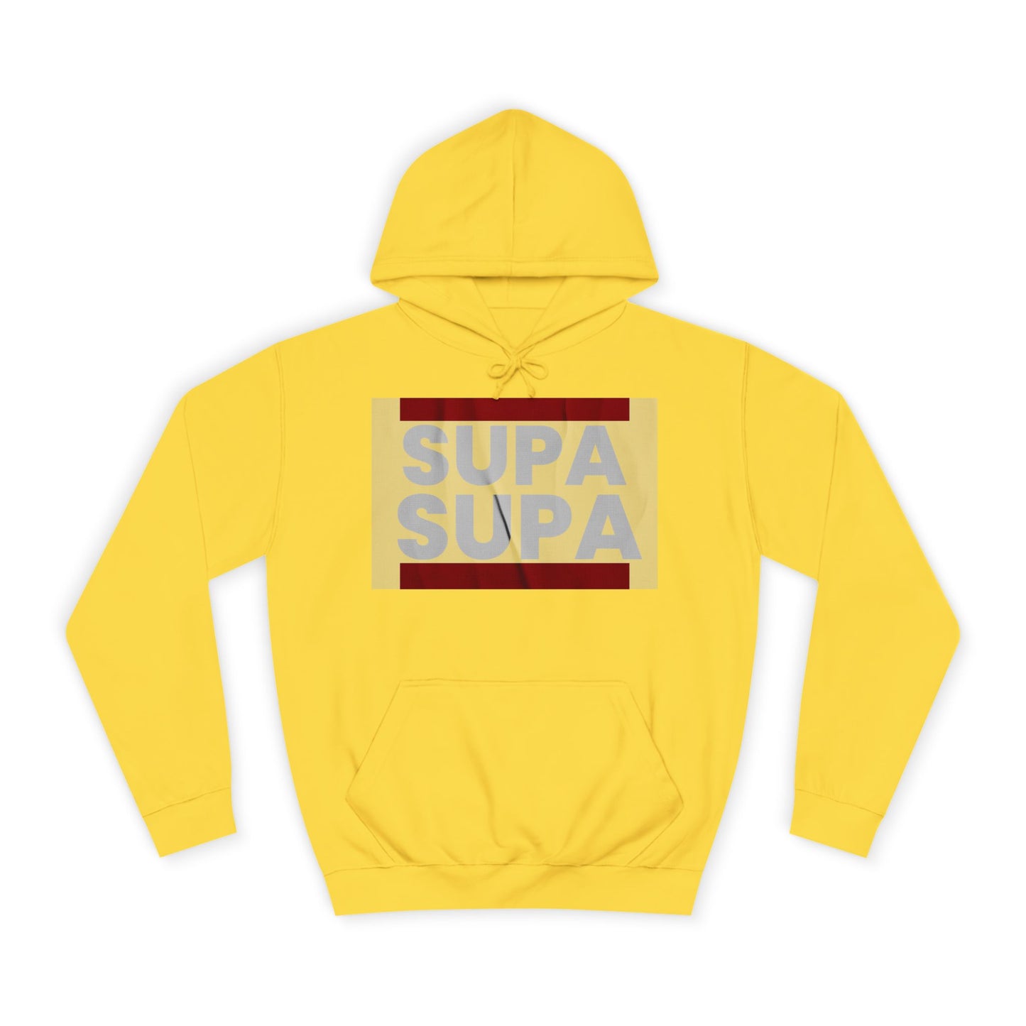 Unisex Hoodie with 'SUPA SUPA' Design, Cool Casual Wear, Perfect, Gifts for Graduates, Cozy Layering