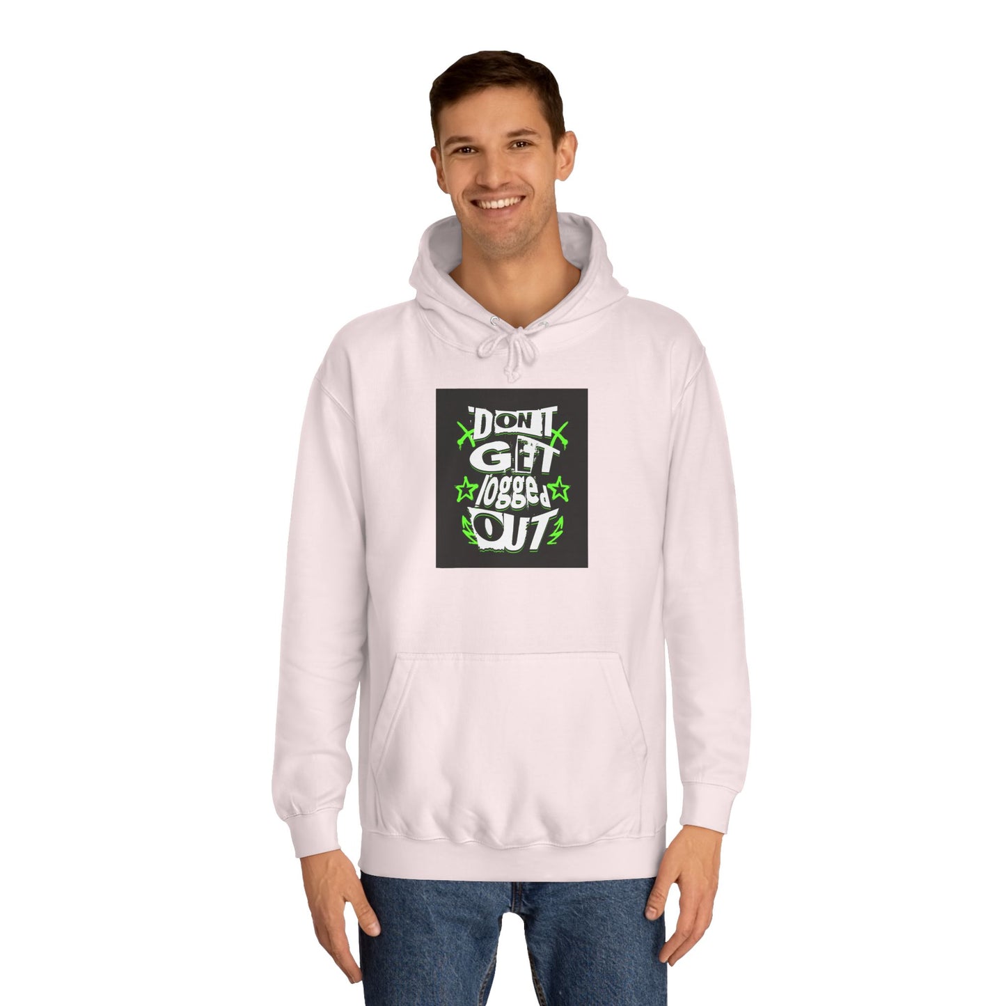 Vibrant Unisex Hoodie - Perfect for Life, Casual Outings & Gift Ideas - Fun Design: 'Don't Get Logged Out!'