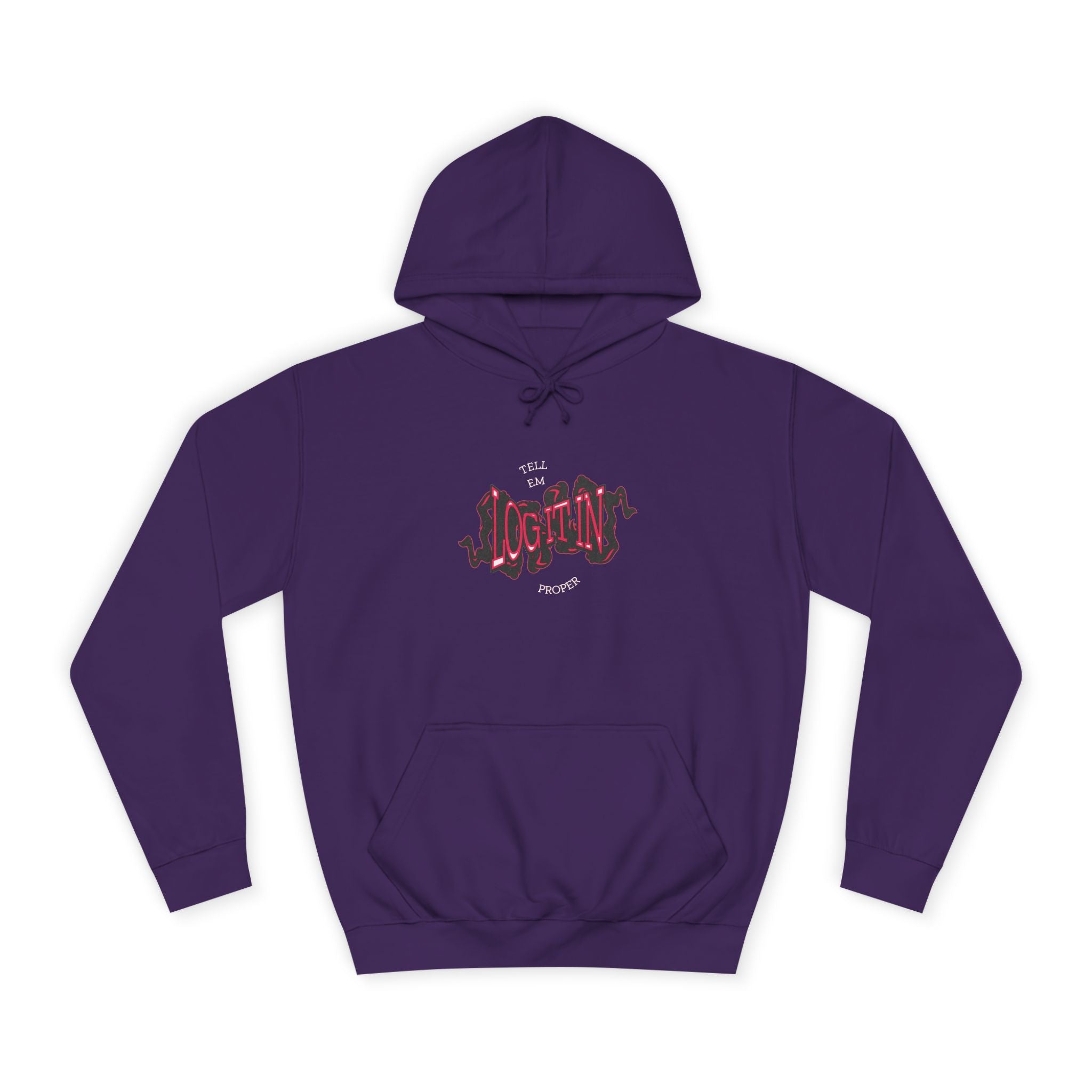 'Log it in'Hoodie for Unisex, Casual Wear, Trendy Apparel, Perfect for Everyday wear, Comfortable Fit