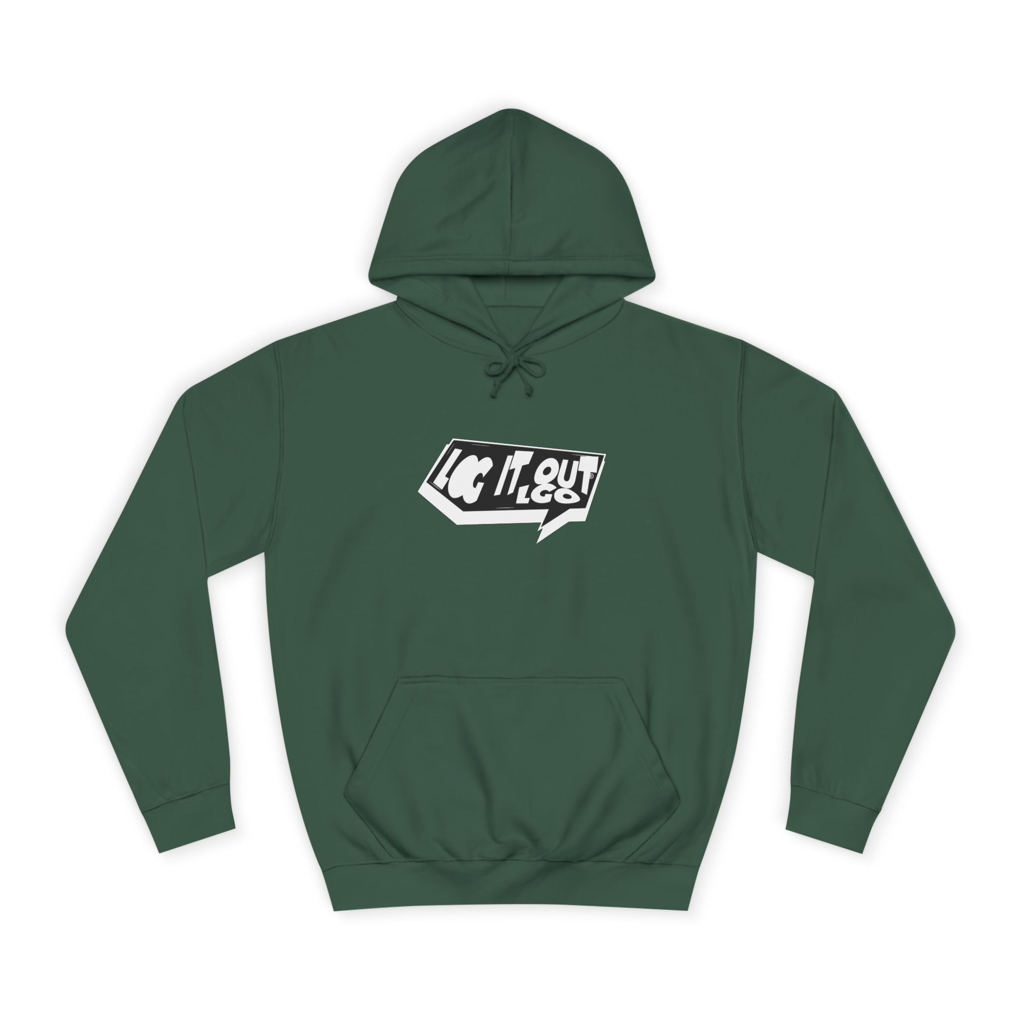 Chill Vibes Unisex Log it out Hoodie - Perfect for Campus Wear, Gifts, Casual Outfits, Fall/Winter Style, Cozy Fashion