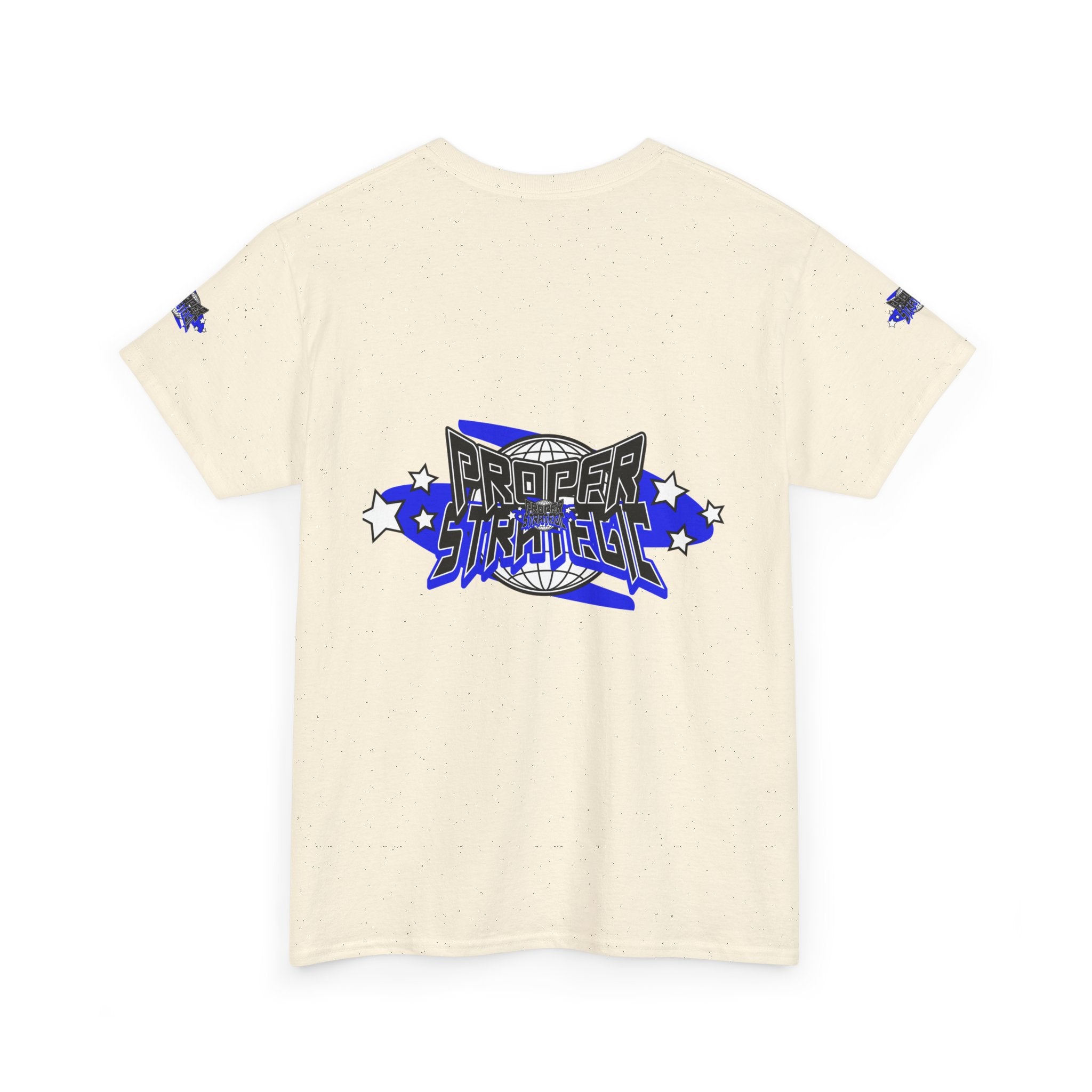 Proper 'Strategic' Graphic Tee — Retro Blue Streetwear T‑Shirt
