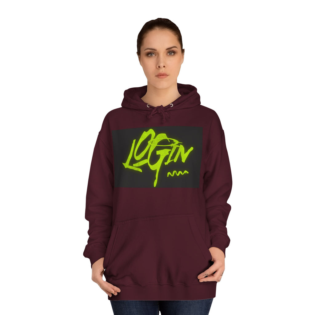Trendy Unisex Hoodie - 'LOGIN' Graphic Design