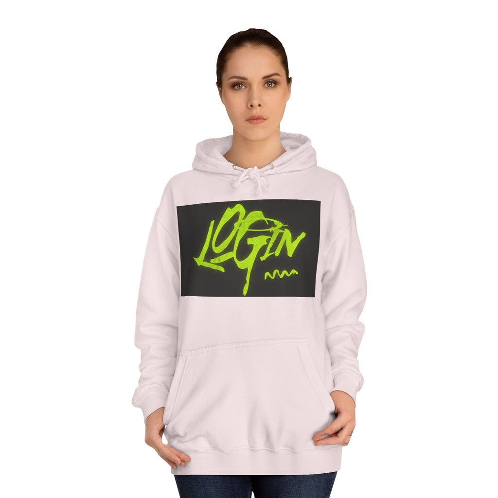 Trendy Unisex Hoodie - 'LOGIN' Graphic Design