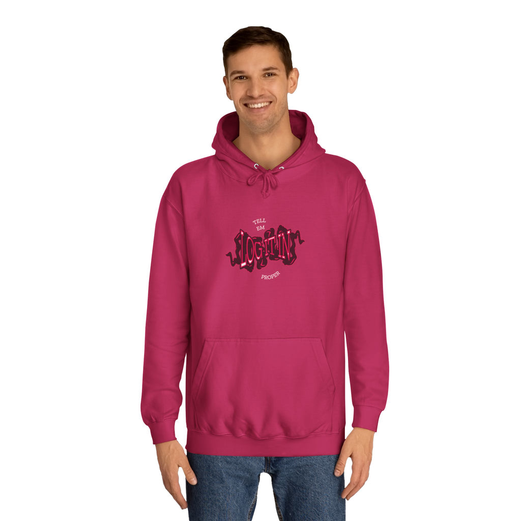 'Log it in'Hoodie for Unisex, Casual Wear, Trendy Apparel, Perfect for Everyday wear, Comfortable Fit