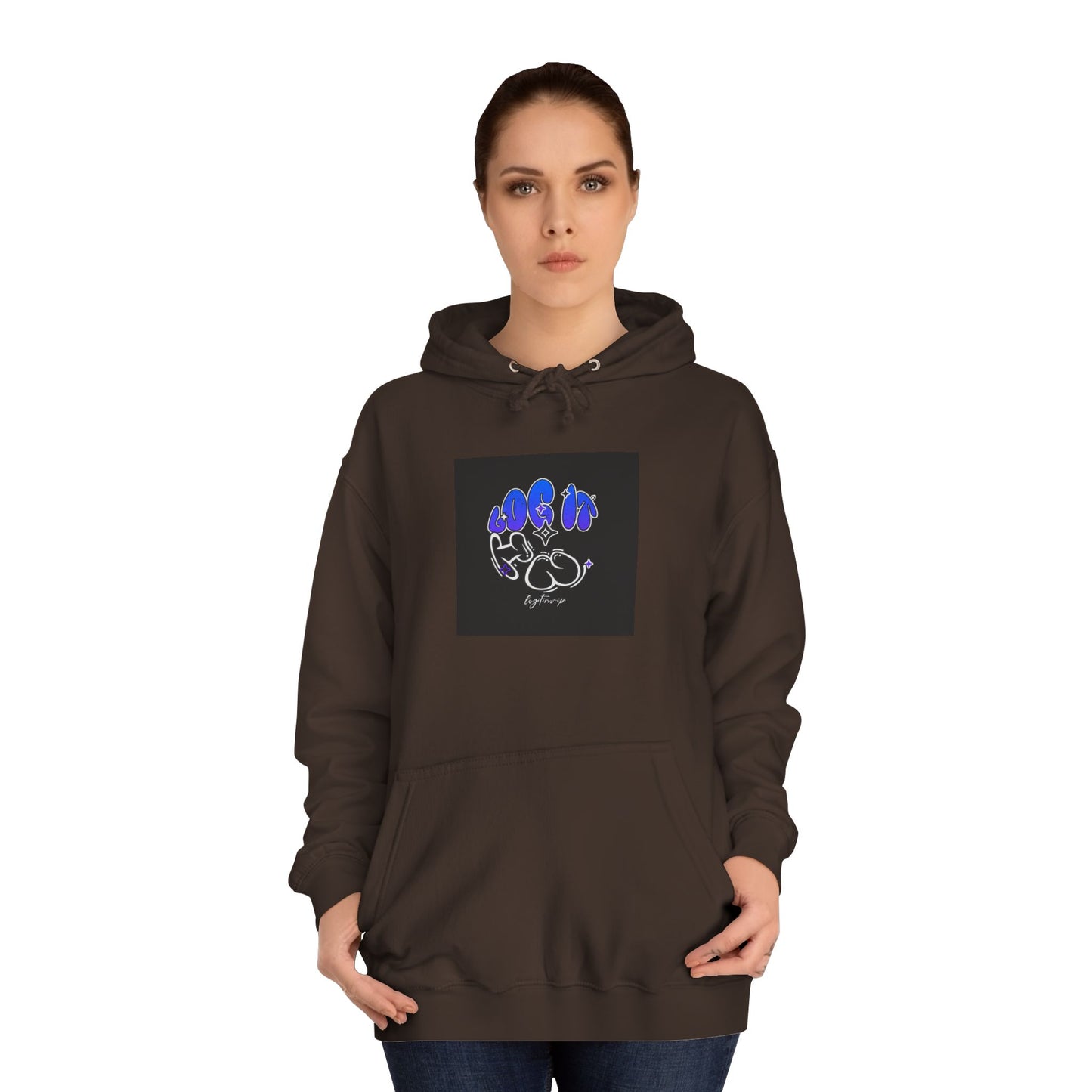 Unisex Log it in Hoodie with Colorful Designs, Cozy Sweatshirt,Trendy Gift for Casual Wear