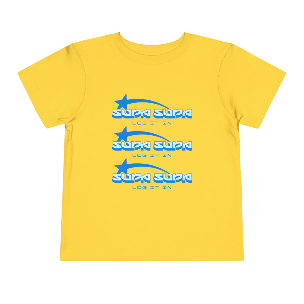 Toddler Tee — Blue Star 'Supa Supa' Graphic Shirt