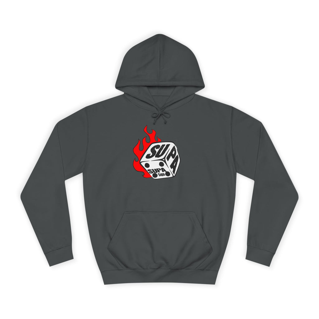 Cool Fire Graphic Unisex SUPA Hoodie, Apparel, Streetwear, Casual Wear, Unique Hooded Sweatshirt