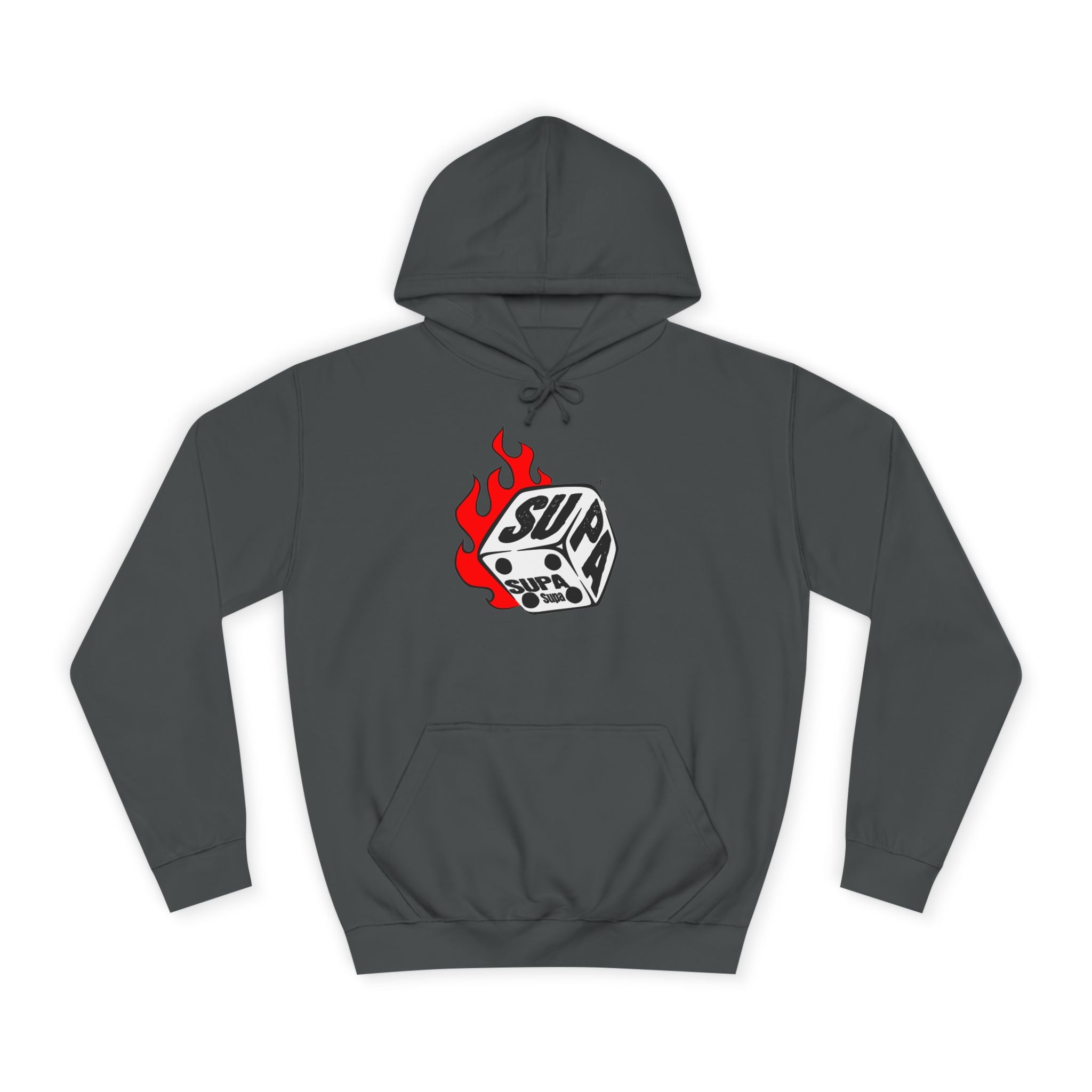 Cool Fire Graphic Unisex SUPA Hoodie, Apparel, Streetwear, Casual Wear, Unique Hooded Sweatshirt