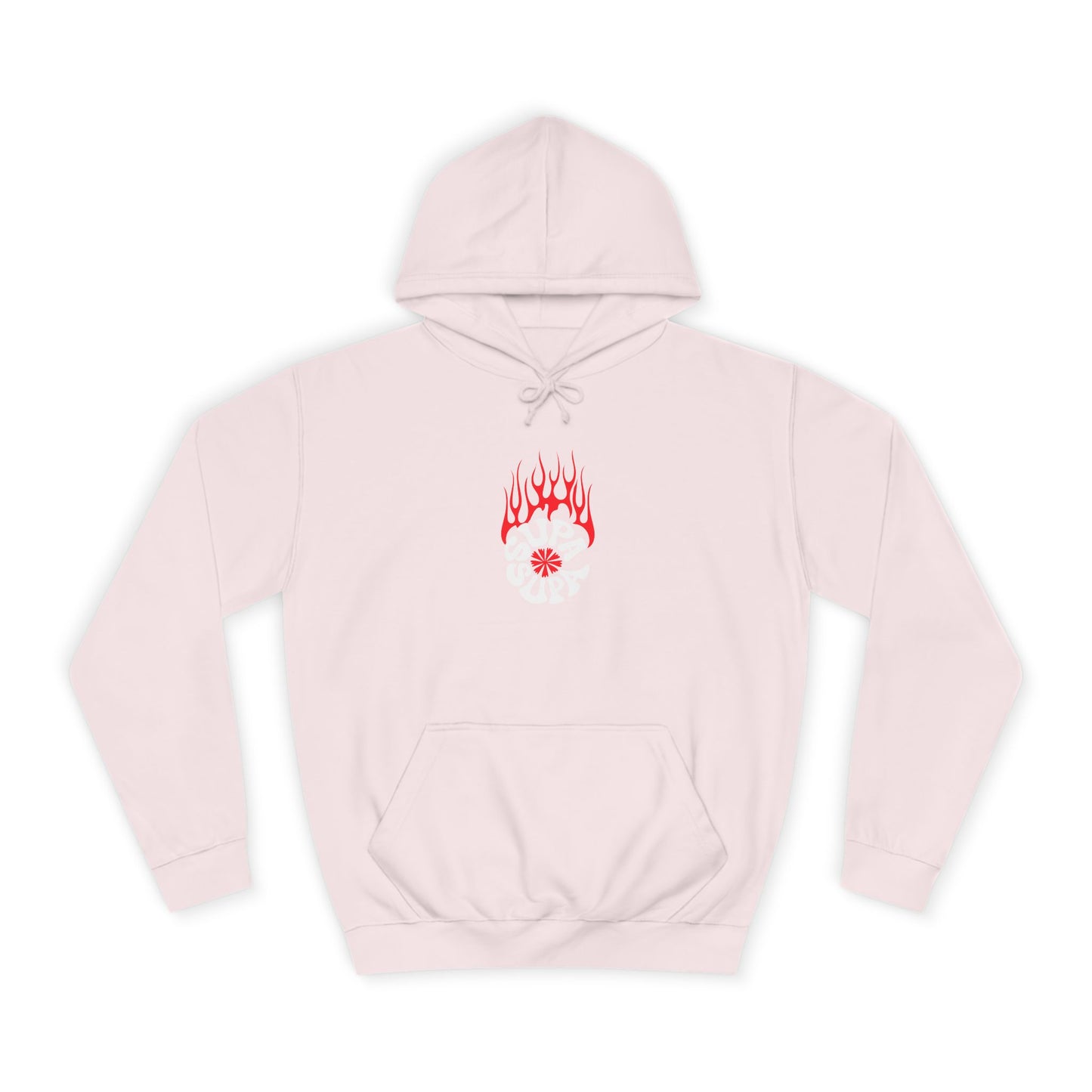 Unisex Flame Supa Supa Graphic Hoodie - Casual Streetwear