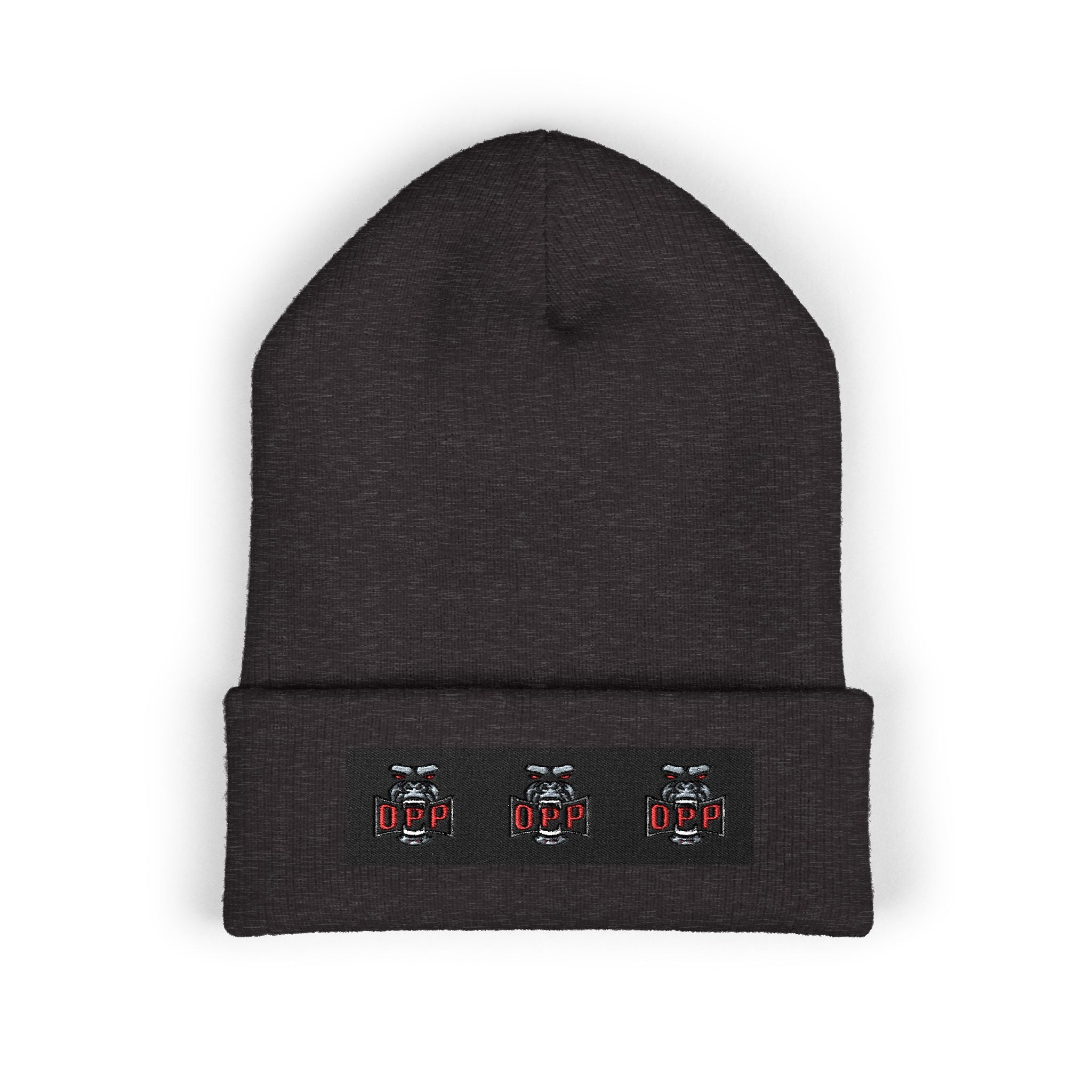 Embroidered OPP Cuffed Beanie — Musician Winter Hat