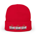 Embroidered 'LOG OUT' Knit Beanie — Gnome Humor Winter Hat