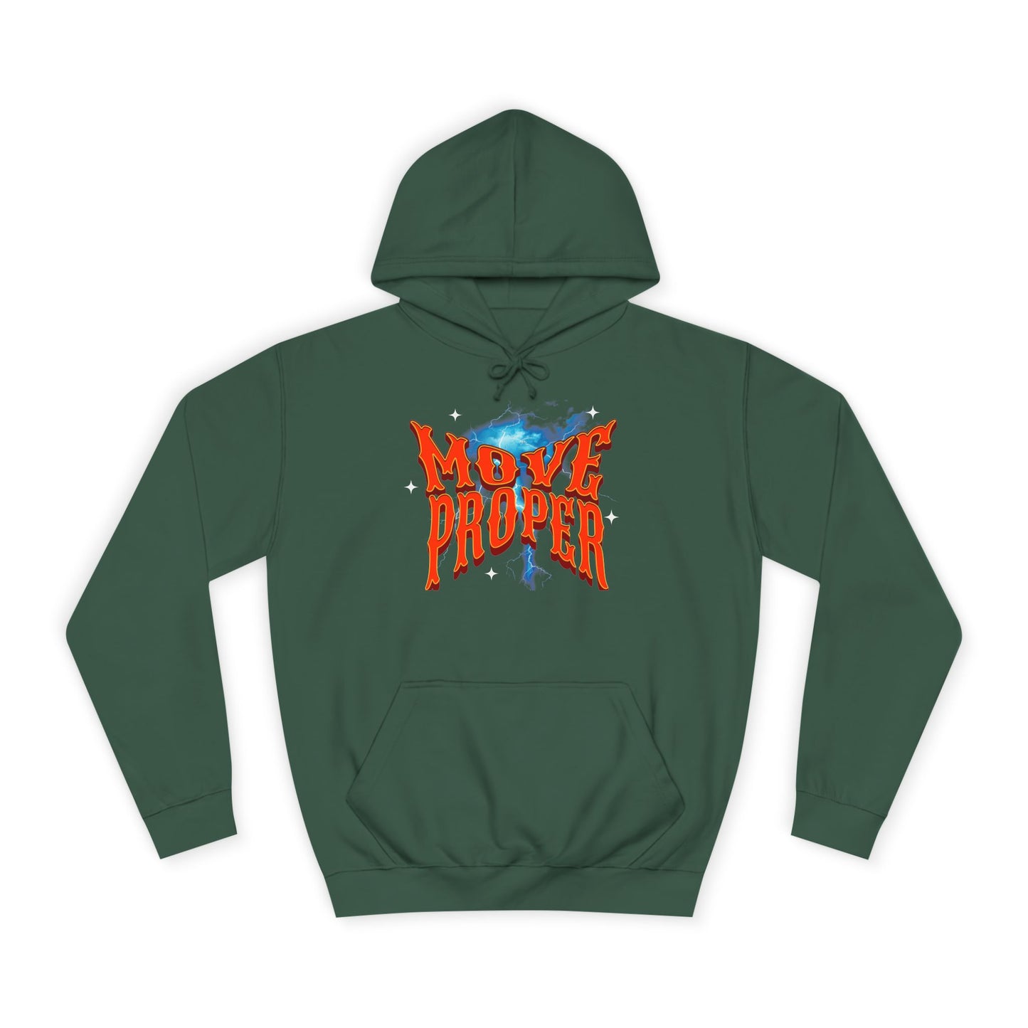 Unisex Hoodie - Move Proper Graphic, Trendy Casual Wear