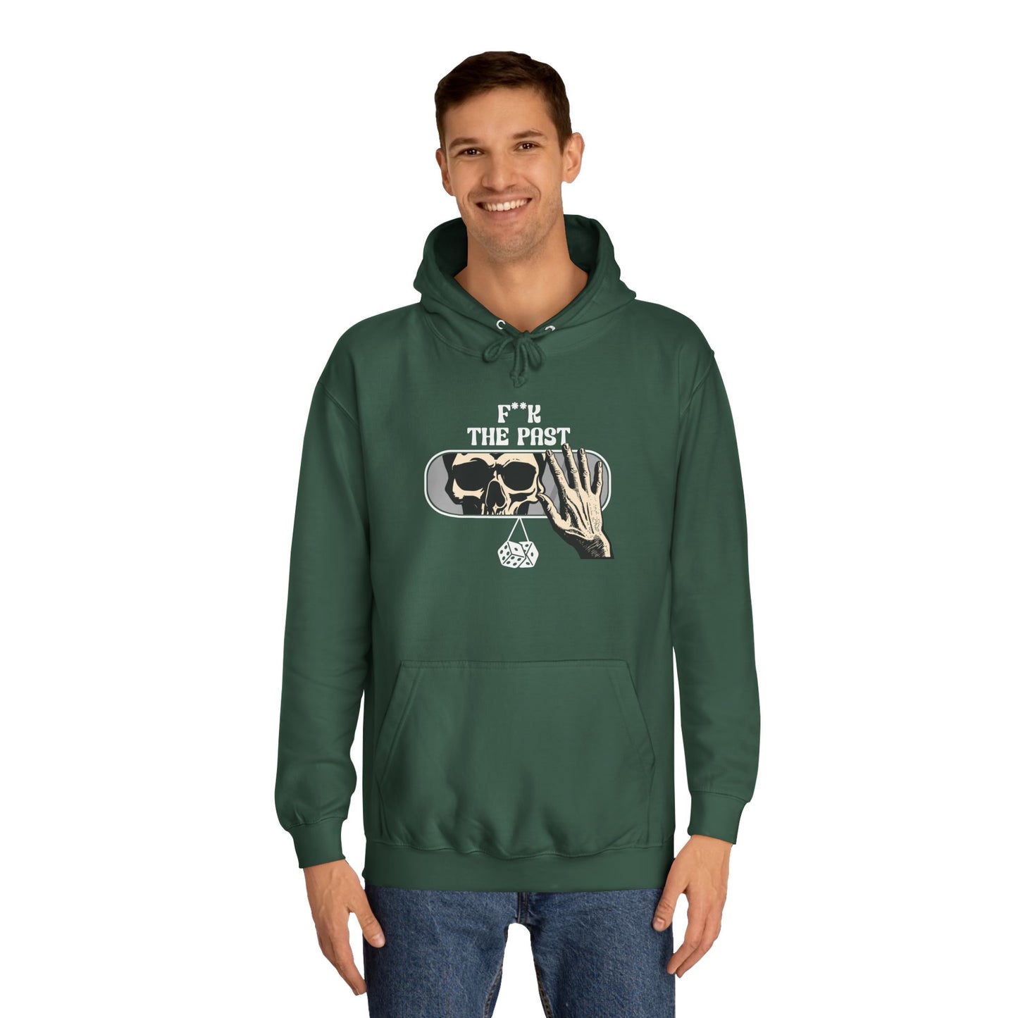 Unisex Hoodie with Bold Message - "F*k The Past" - Casual Wear, Gifts for Graduates, Unique Streetwear, Motivational Apparel