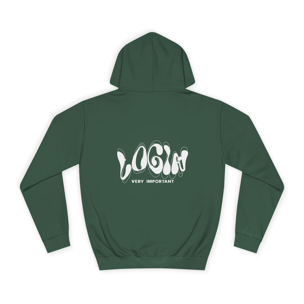 Cool College Unisex Hoodie - LOGIN, Apparel, Funny Hoodie, Gift, Cozy Wear,Trendy Fashion