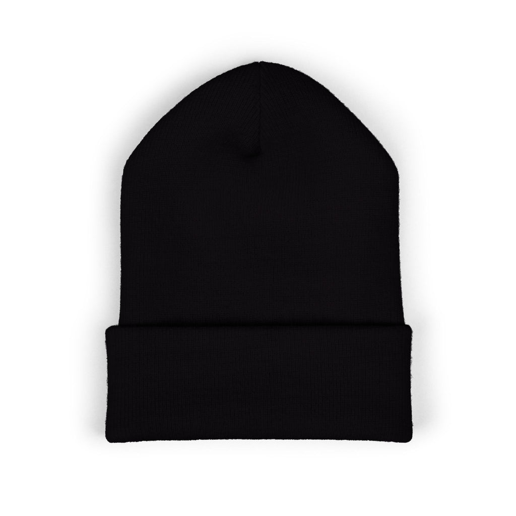 Embroidered 'Real Properl' Star Cuffed Beanie — Classic Winter Knit Hat