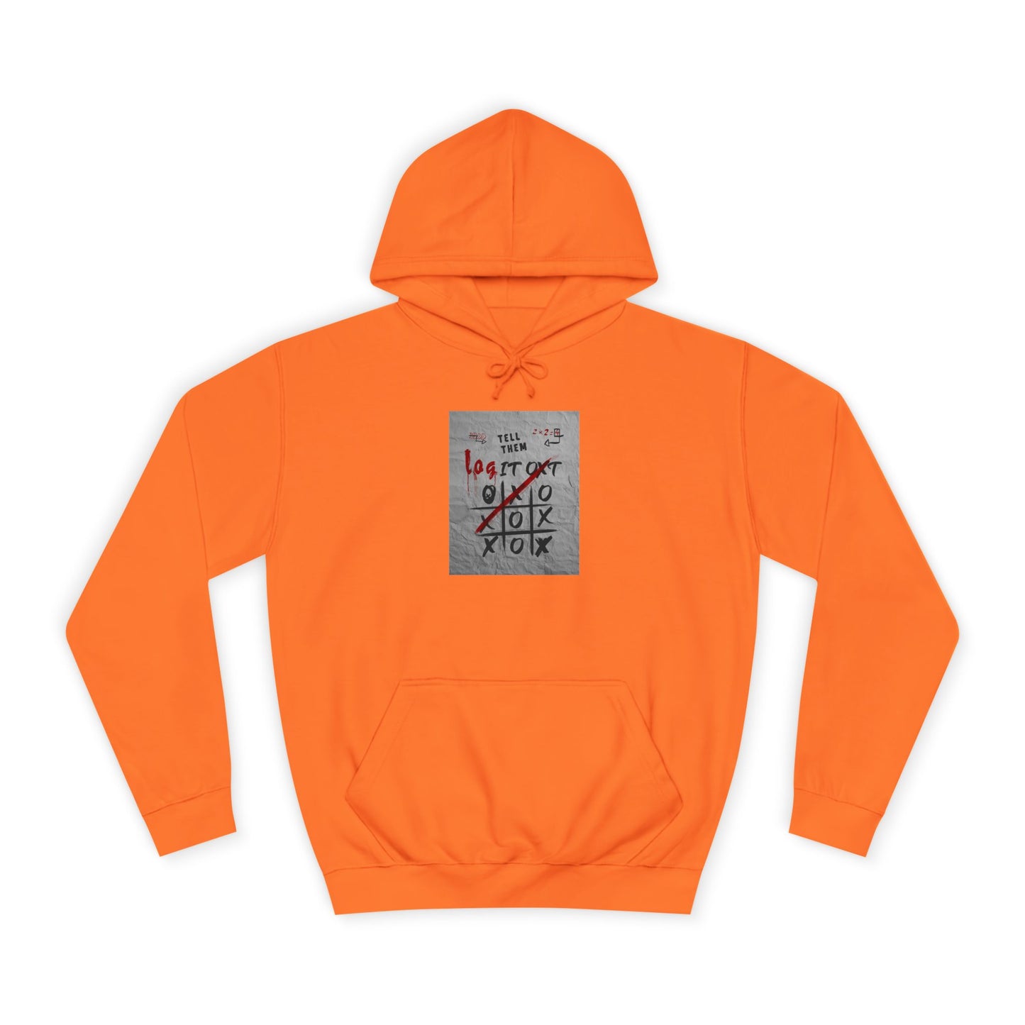 Unisex Log it out Hoodie with Graffiti Design - Trendy Sweatshirt, Custom Gear, Casual Wear, Gift for Cozy Layering