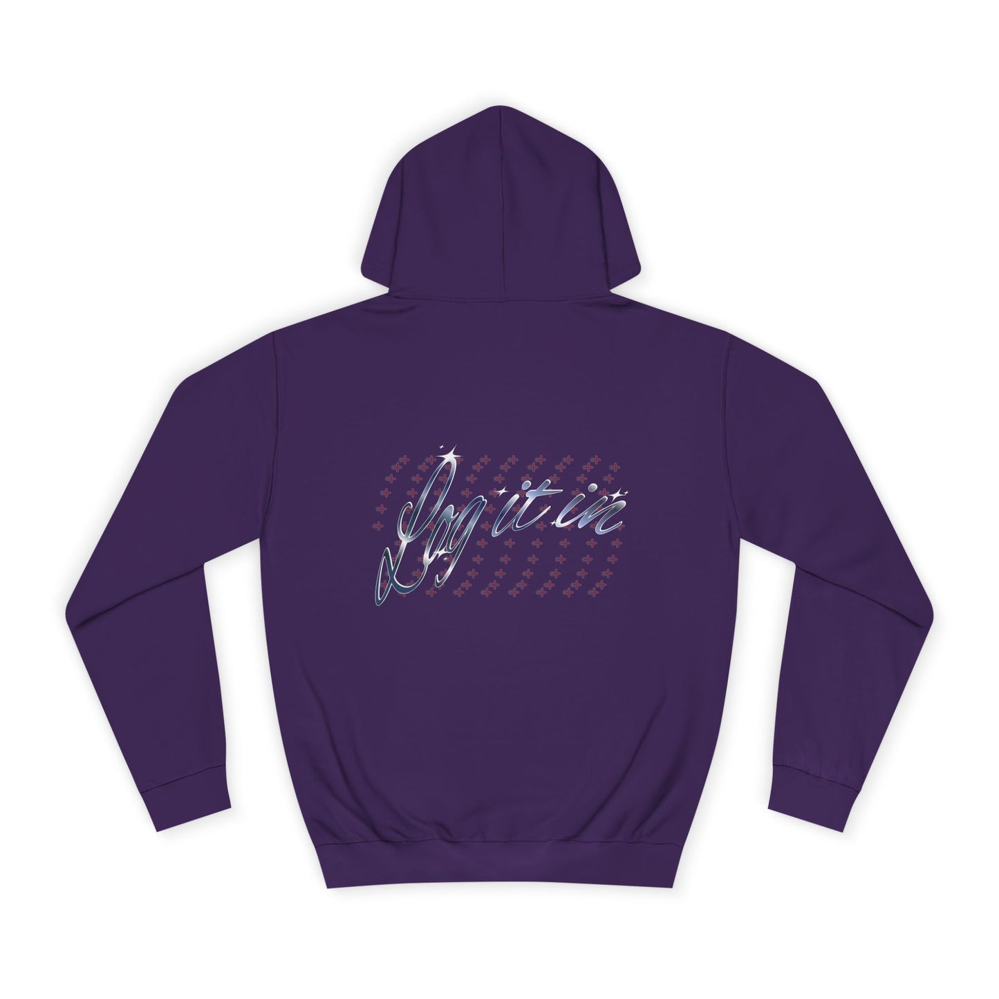 Unisex 'Log it in' Hoodie with Playful Design, Cozy Apparel, Casual Style for Everyone, Great for Gifts and Casual Events