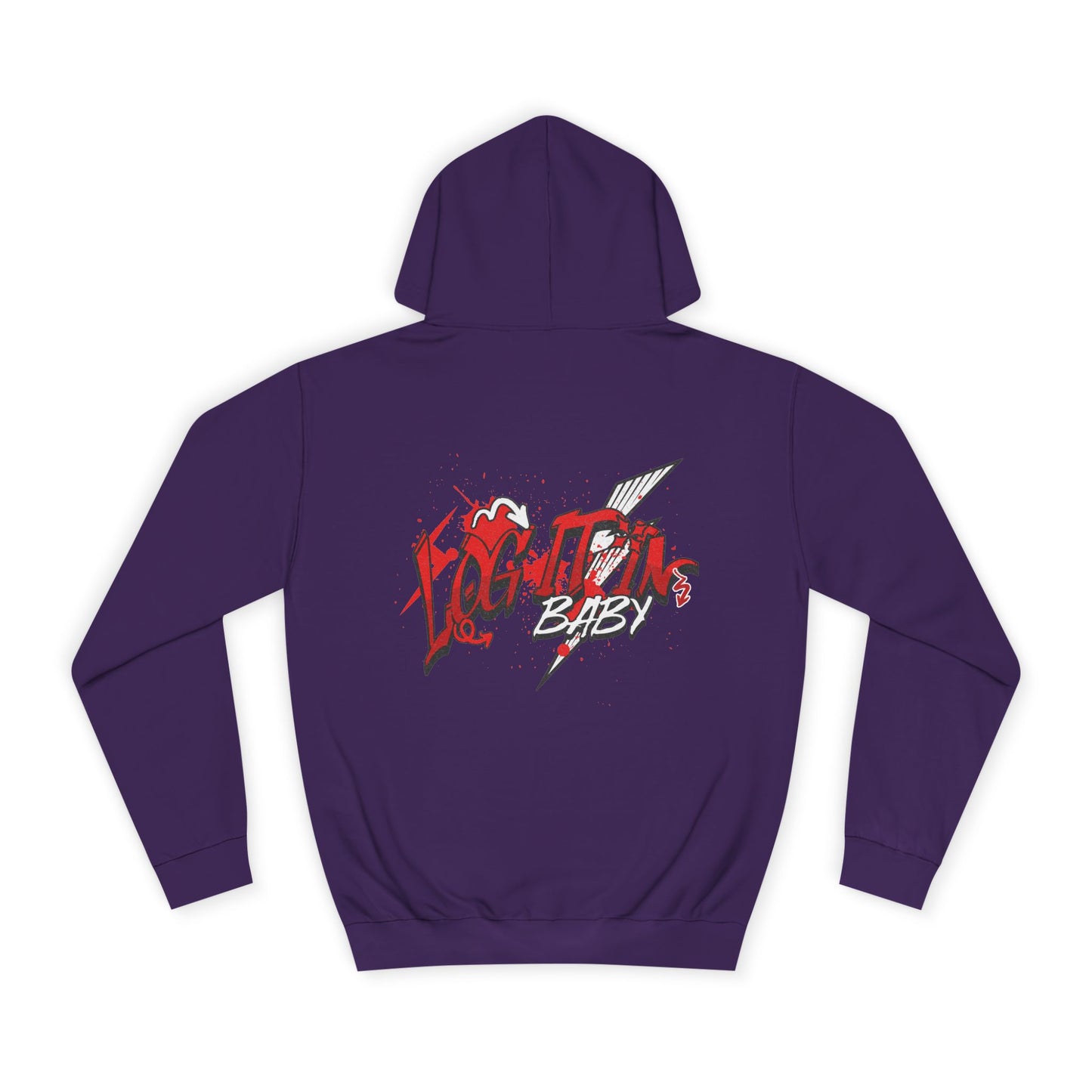 Unisex Log it out Hoodie with Bold Design, Trendy Apparel, Streetwear Gift, Casual Hoodie, Unisex Everyday Fashion