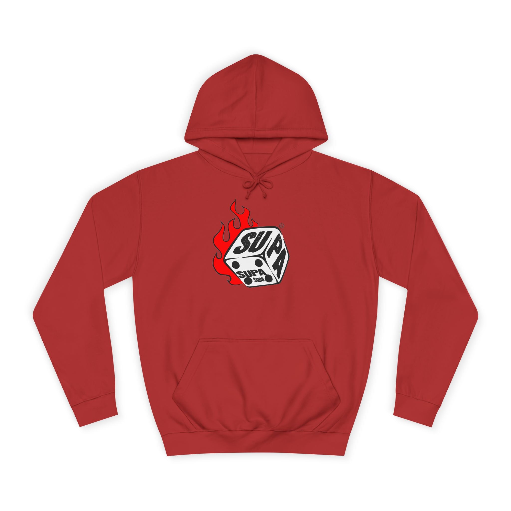 Cool Fire Graphic Unisex SUPA Hoodie, Apparel, Streetwear, Casual Wear, Unique Hooded Sweatshirt