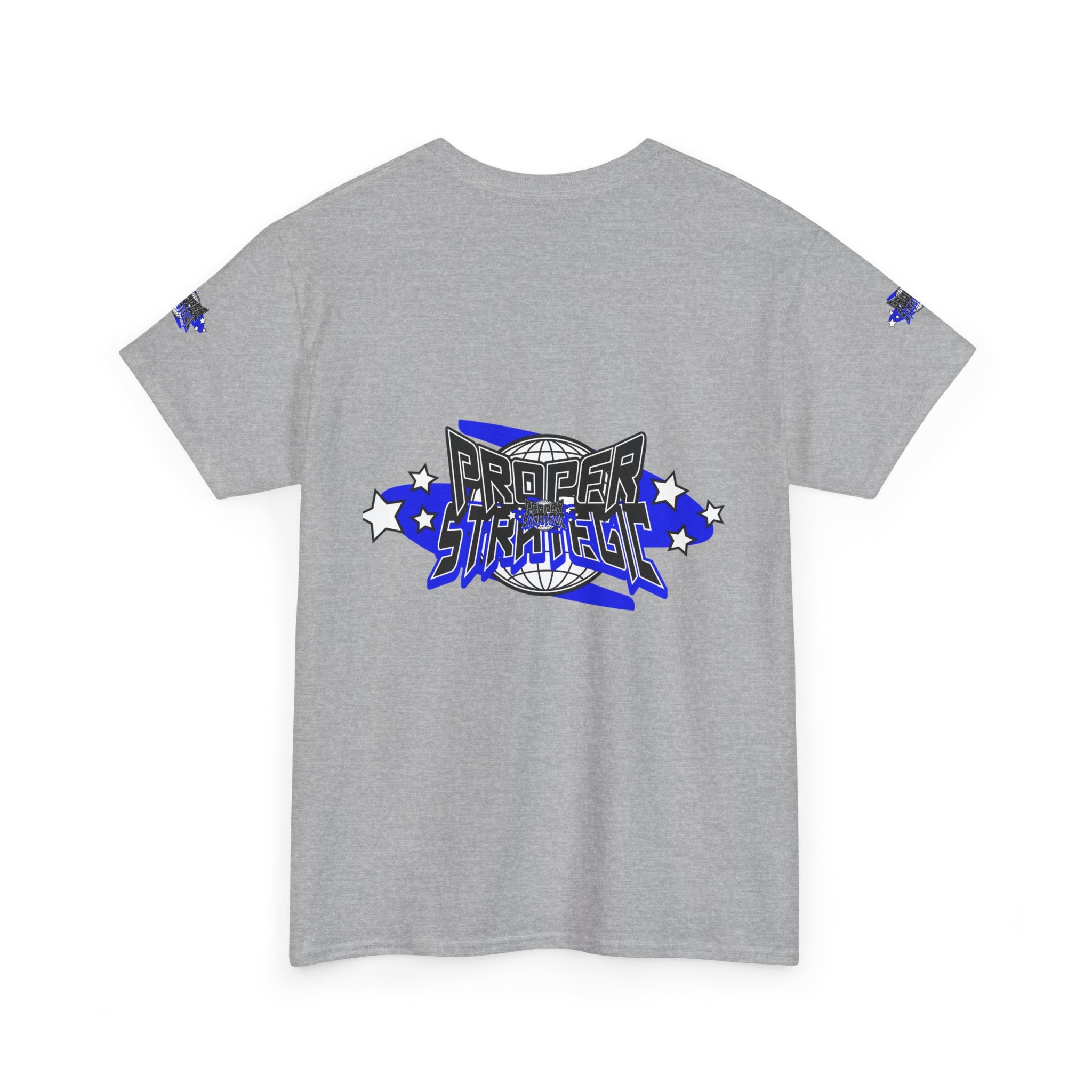 Proper 'Strategic' Graphic Tee — Retro Blue Streetwear T‑Shirt