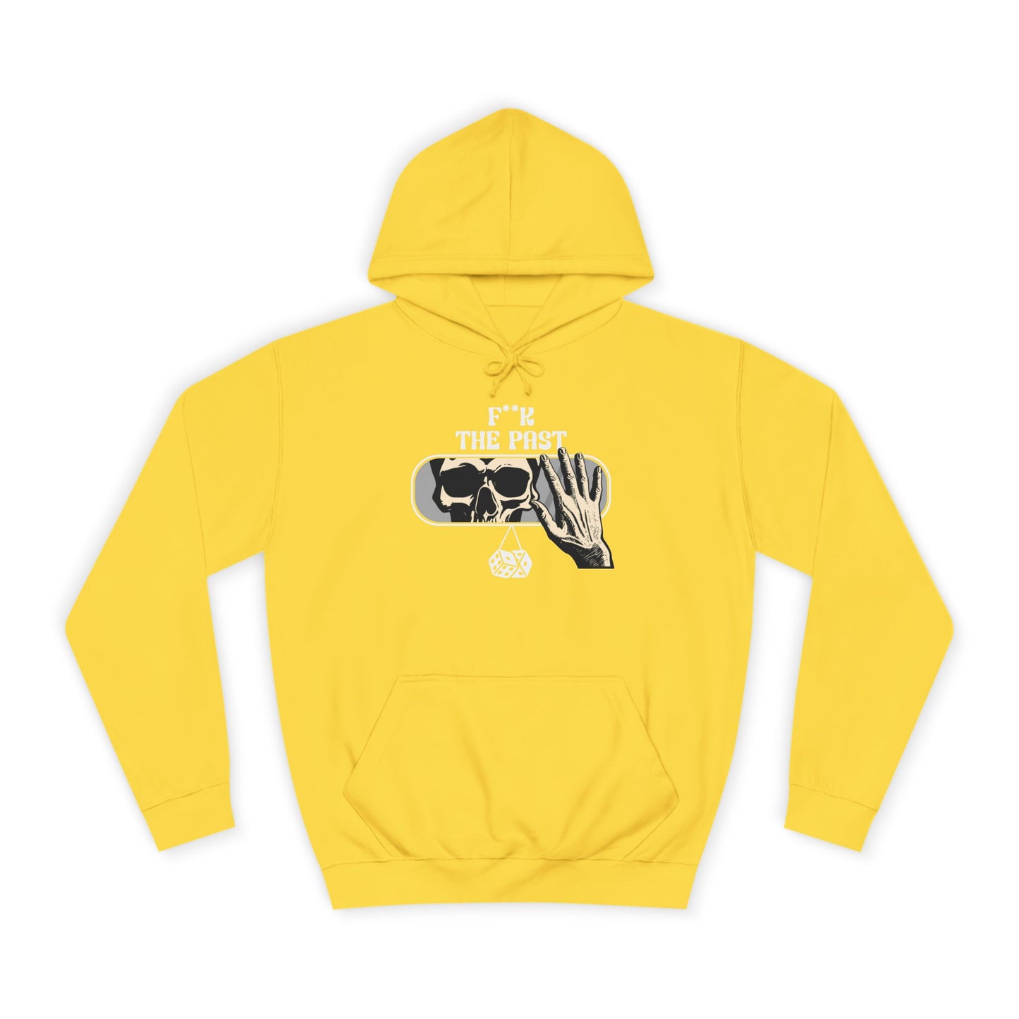 Unisex Hoodie with Bold Message - "F*k The Past" - Casual Wear, Gifts for Graduates, Unique Streetwear, Motivational Apparel