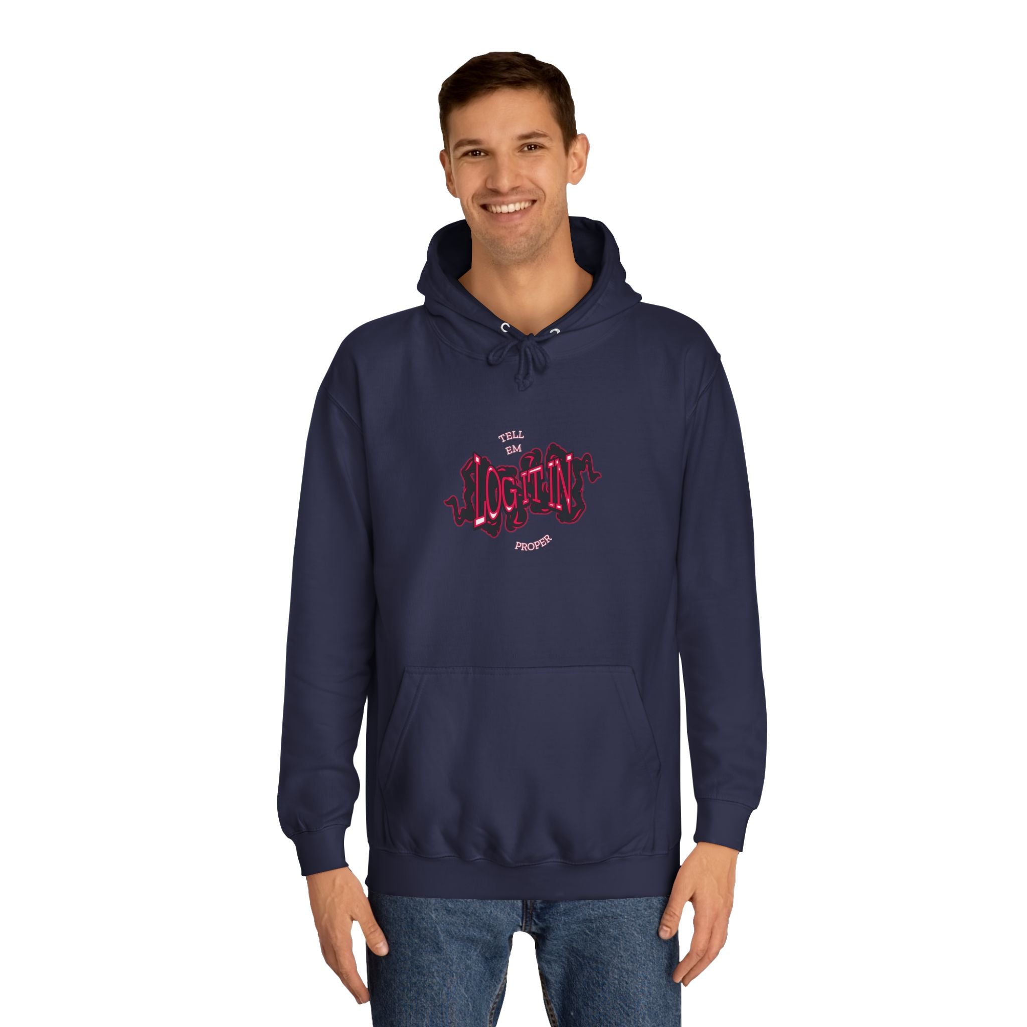 'Log it in'Hoodie for Unisex, Casual Wear, Trendy Apparel, Perfect for Everyday wear, Comfortable Fit