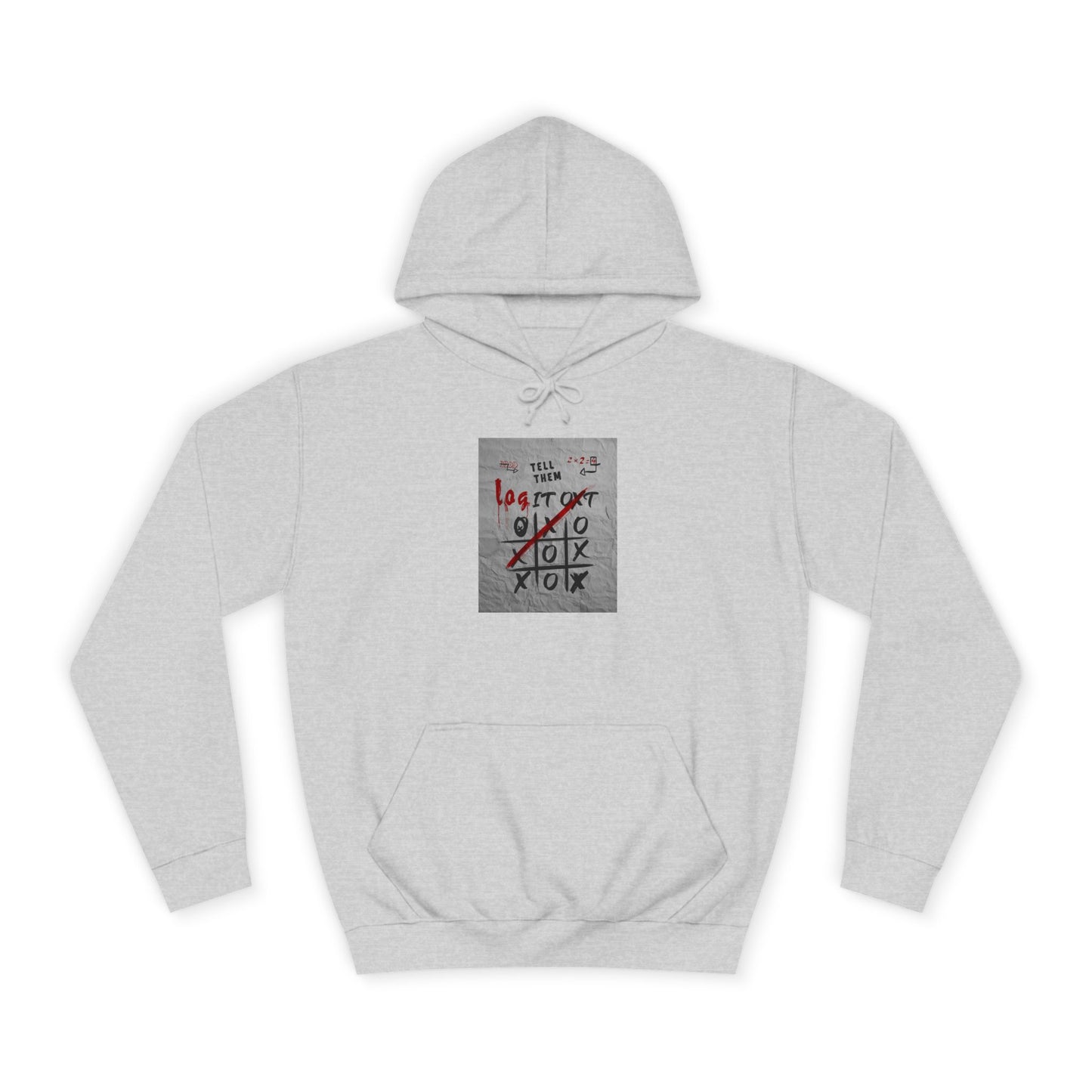 Unisex Log it out Hoodie with Graffiti Design - Trendy Sweatshirt, Custom Gear, Casual Wear, Gift for Cozy Layering
