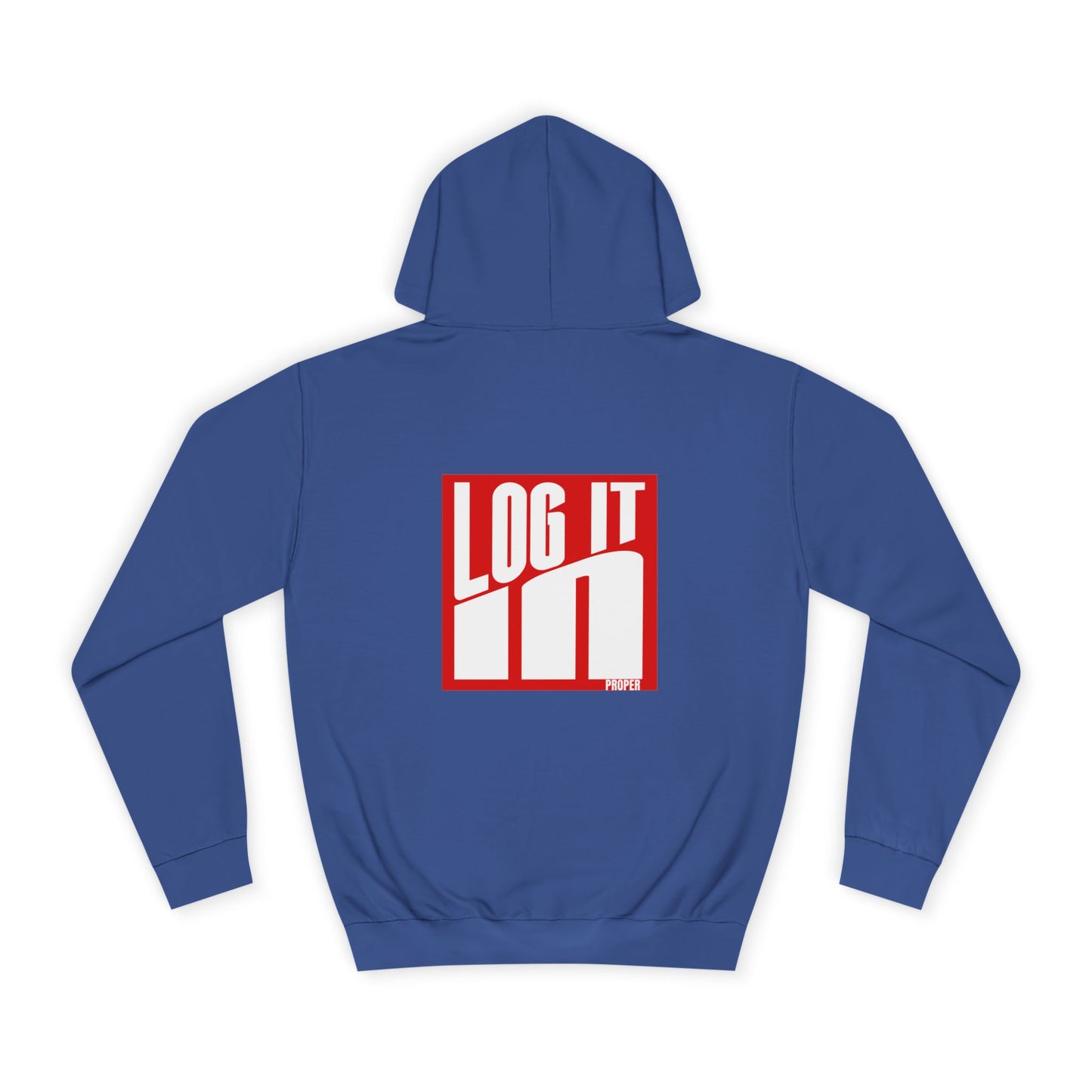 Unisex Log it in Hoodie - Trendy Campus Style, Casual Wear, Cozy Gift, Comfortable Lounge Hoodie, Essentials