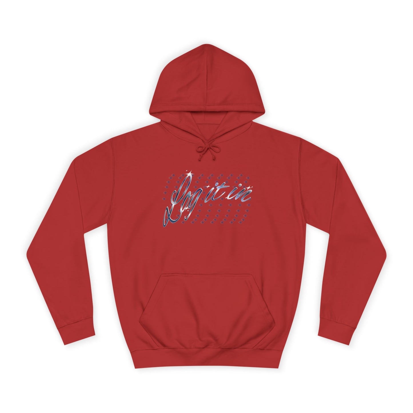 Unisex 'Log it in' Hoodie with Playful Design, Cozy Apparel, Casual Style for Everyone, Great for Gifts and Casual Events