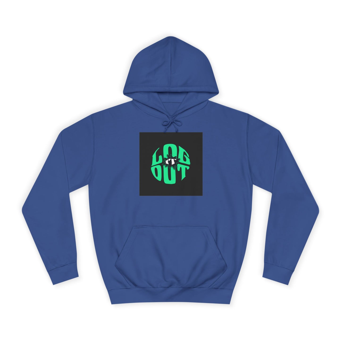 Unisex Hoodie with 'LOG IT OUT' Design, Casual Streetwear, Cool Gift, Cozy Lounge Wear, Perfect for Fall