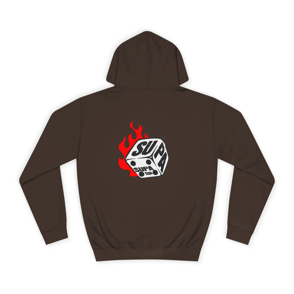 Cool Fire Graphic Unisex SUPA Hoodie, Apparel, Streetwear, Casual Wear, Unique Hooded Sweatshirt