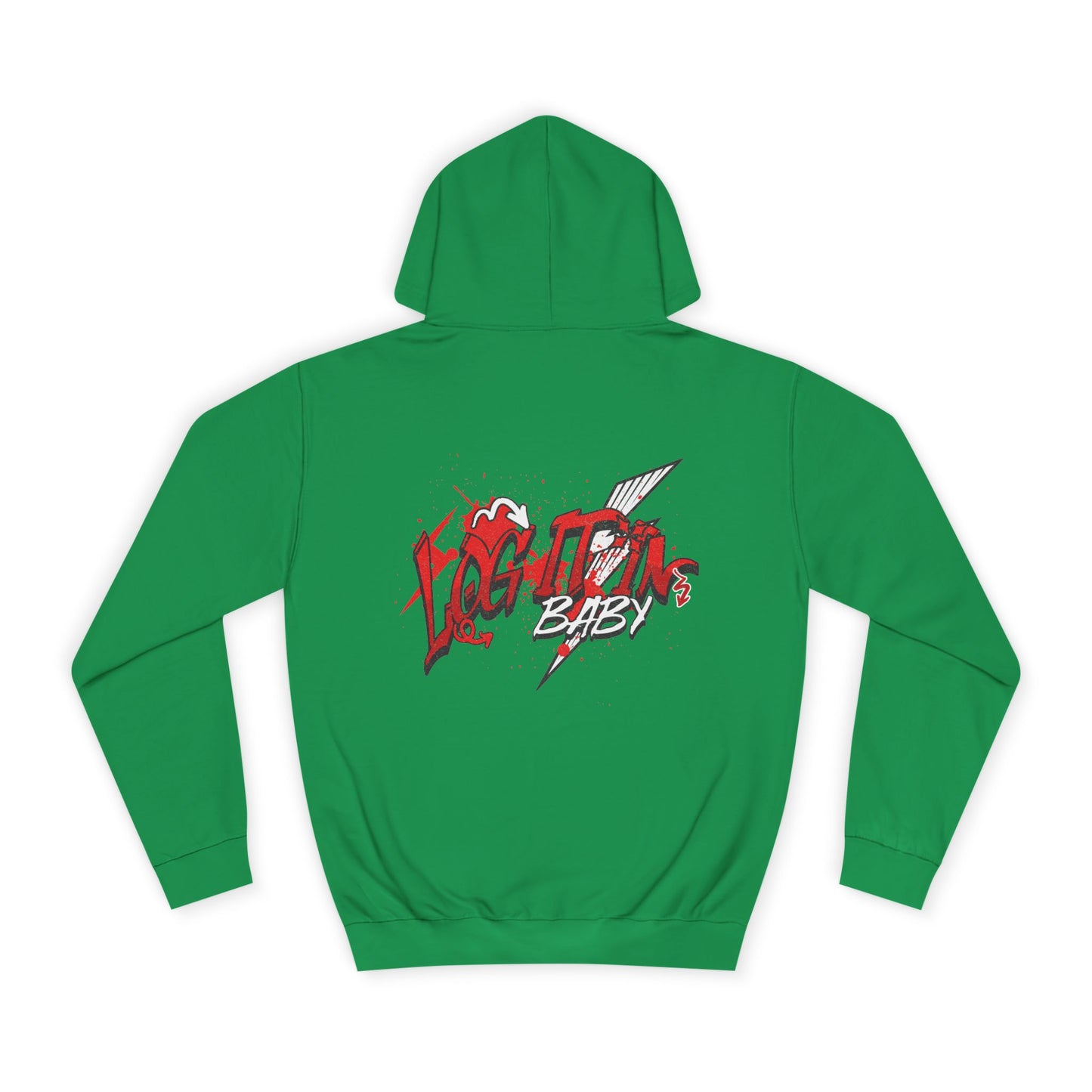 Unisex Log it out Hoodie with Bold Design, Trendy Apparel, Streetwear Gift, Casual Hoodie, Unisex Everyday Fashion