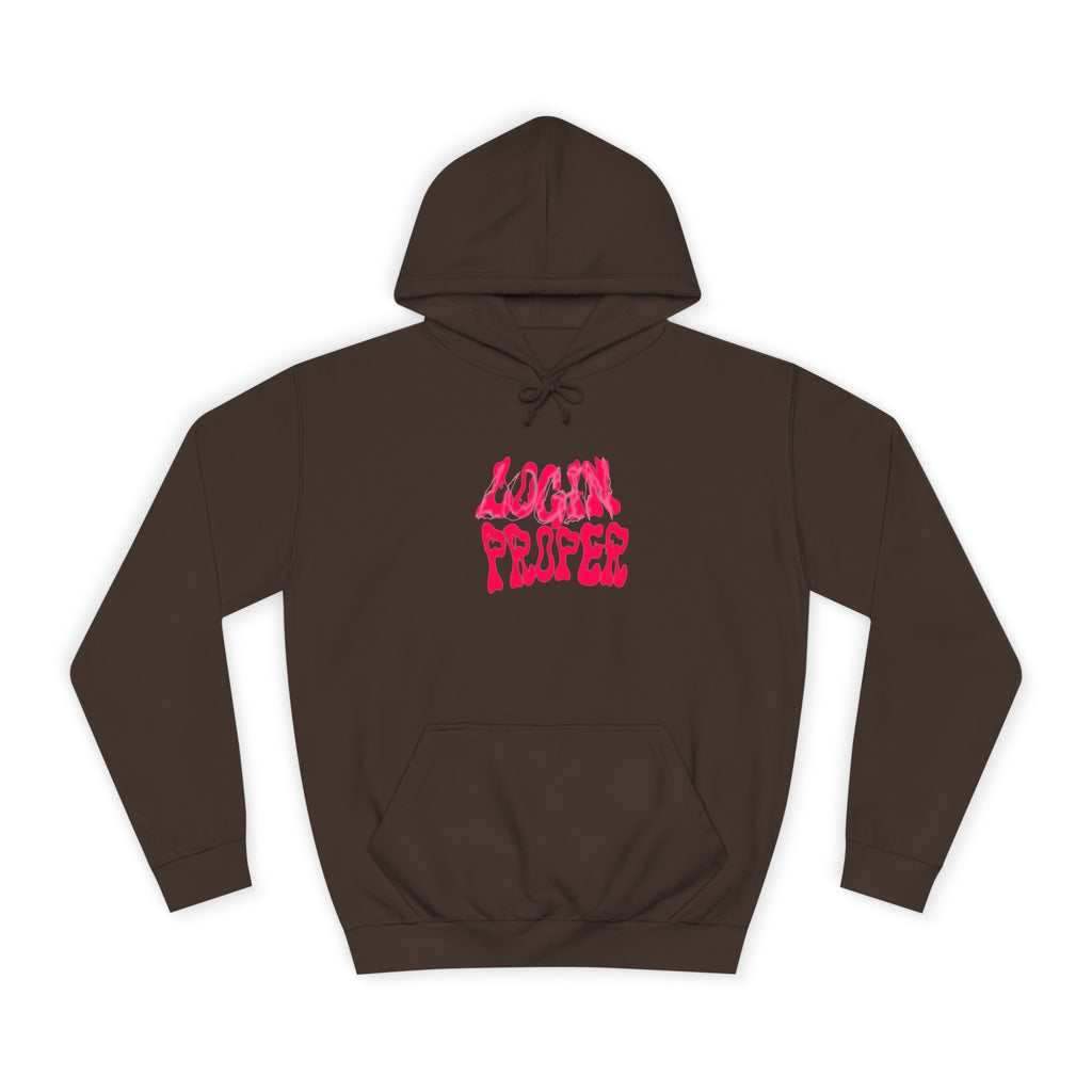 Trendy Unisex Hoodie - 'LOGIN PROPER' Graphic Sweatshirt for, Casual Wear, Gifts' Events, Street Style
