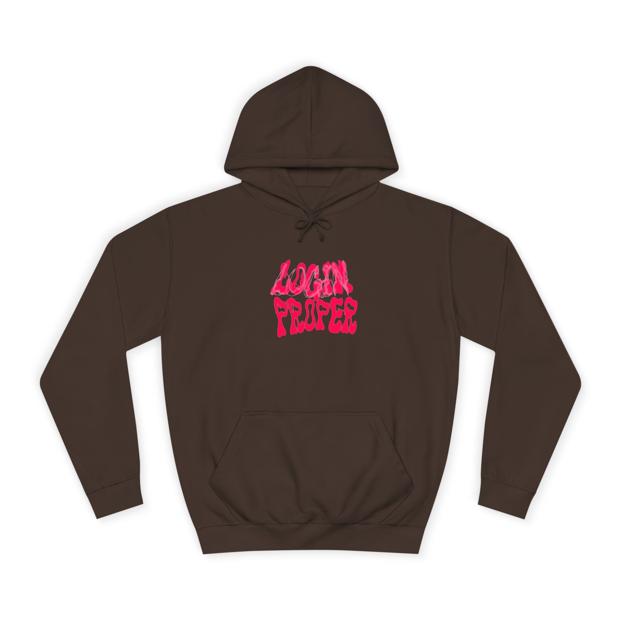 Trendy Unisex Hoodie - 'LOGIN PROPER' Graphic Sweatshirt for, Casual Wear, Gifts' Events, Street Style