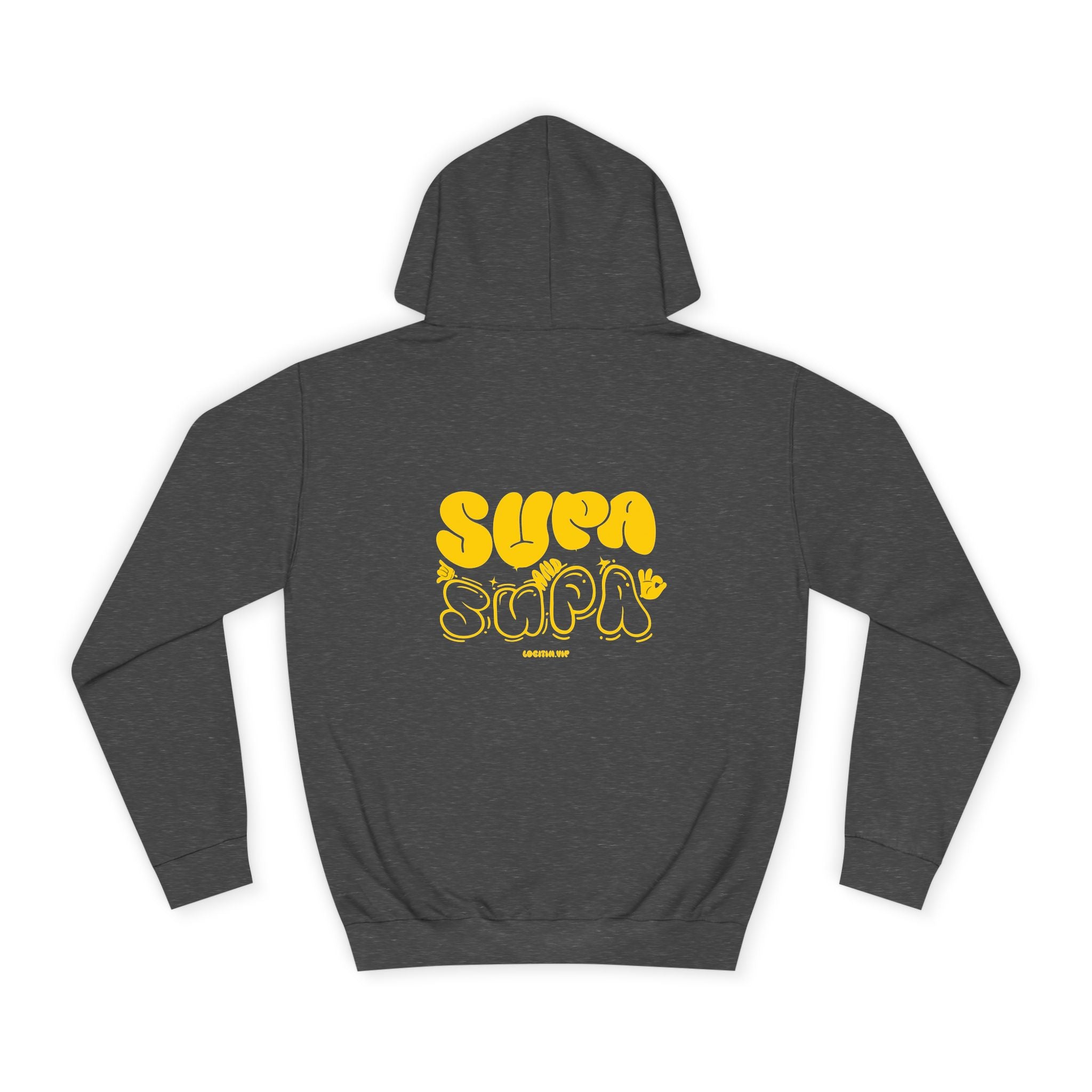 Cheerful Unisex Supa Supa Hoodie - Cozy Streetwear, Campus Style, Trendy Gift, Relaxed Fit, Perfect for Every day