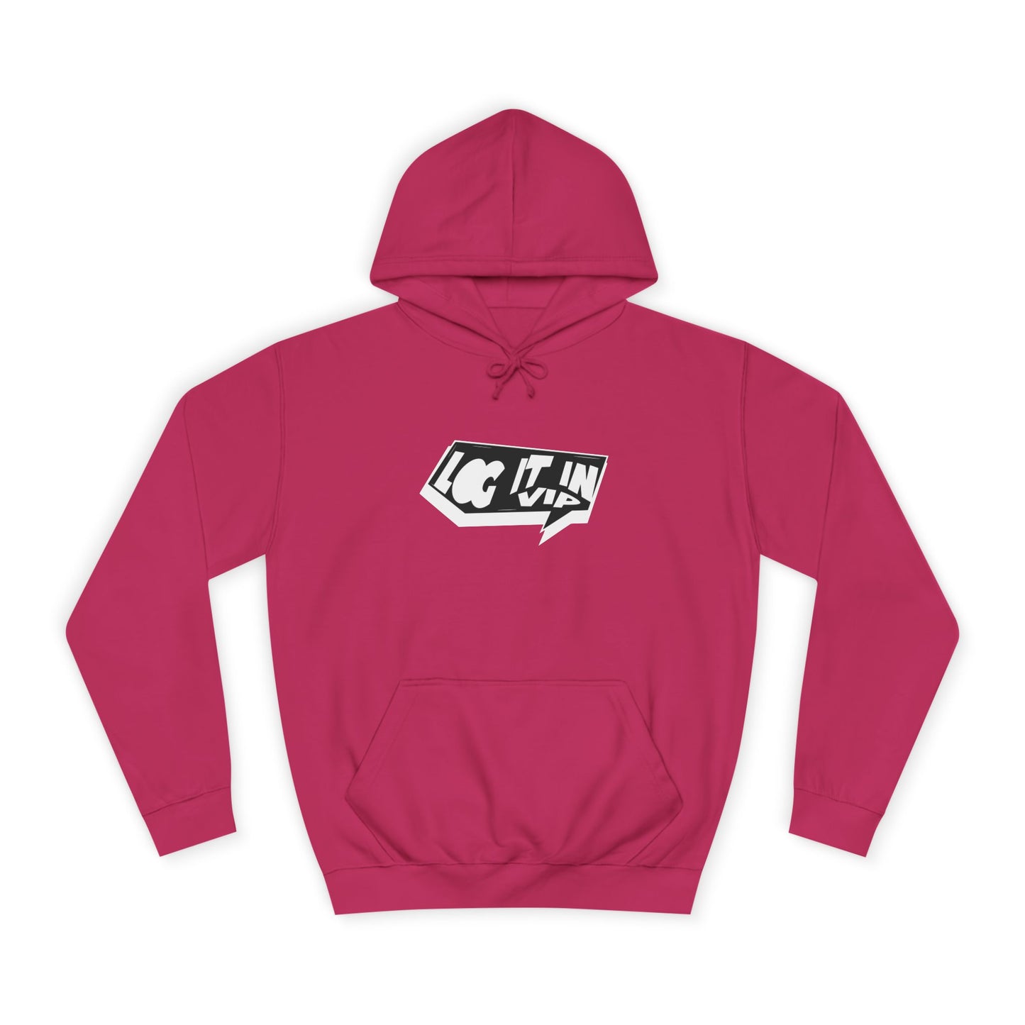 Unisex log it in Hoodie, Cozy Sweatshirt, Everyday Wear, Gift for Students, Youth Fashion, trendy Essentials