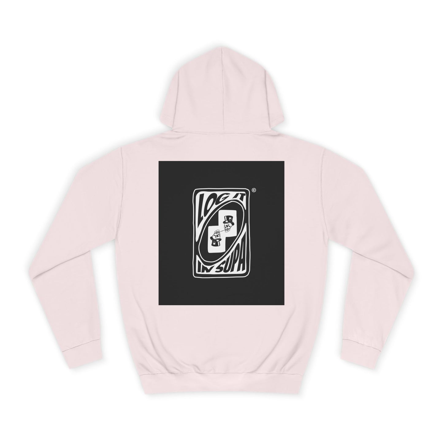 Unisex Log it in Hoodie with Unique Graphic Design, Ideal for Custom Wear, Gifts for Graduates, Cool Streetwear