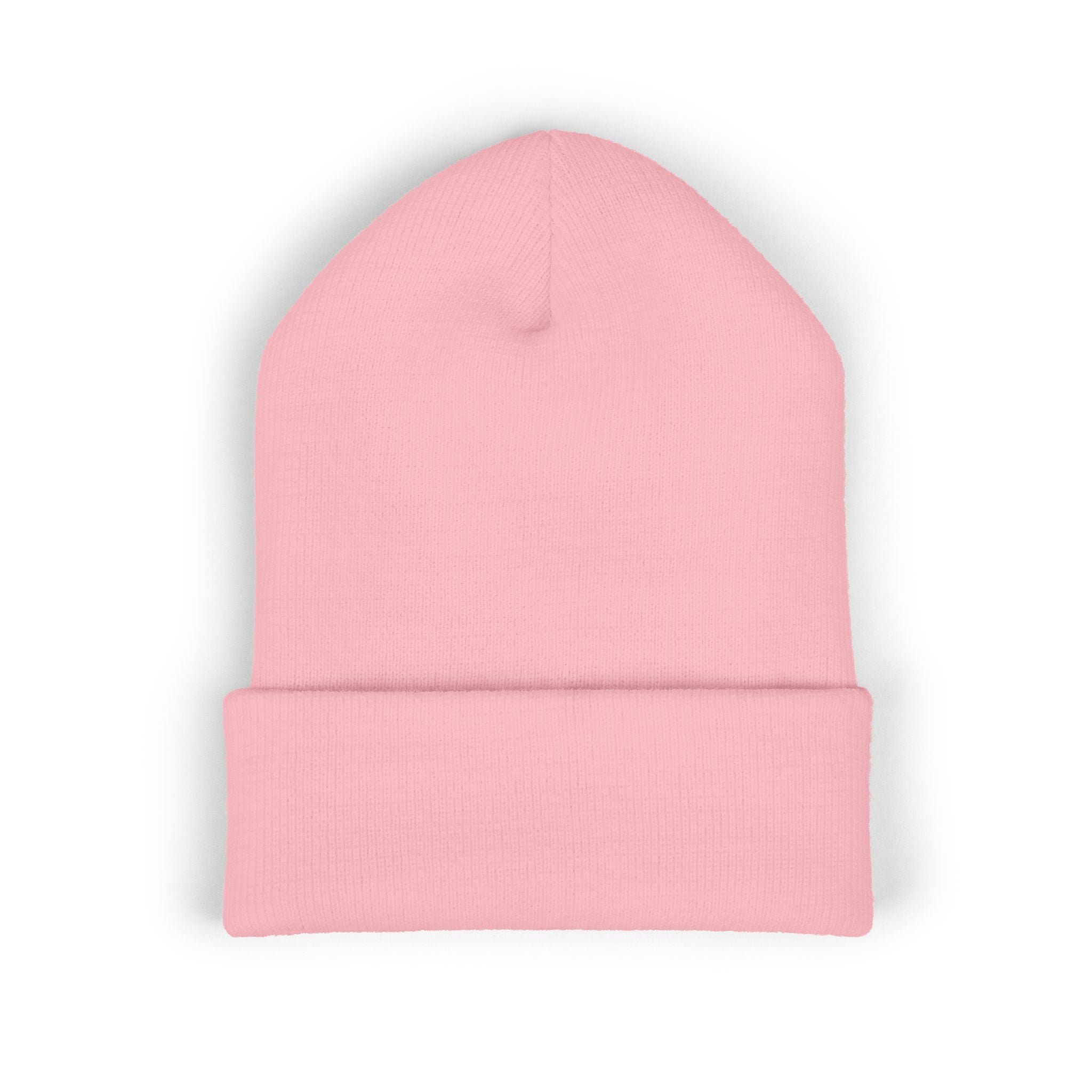 Embroidered 'Watch Your Back' Classic Cuffed Beanie — Cozy Winter Knit Hat
