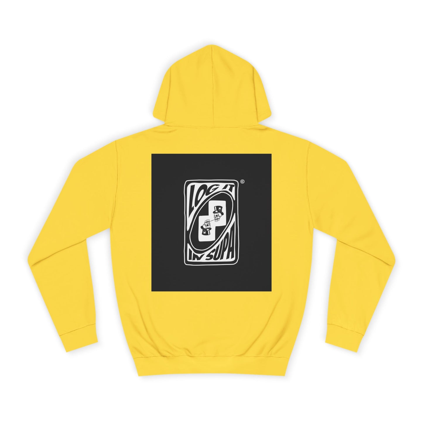 Unisex Log it in Hoodie with Unique Graphic Design, Ideal for Custom Wear, Gifts for Graduates, Cool Streetwear