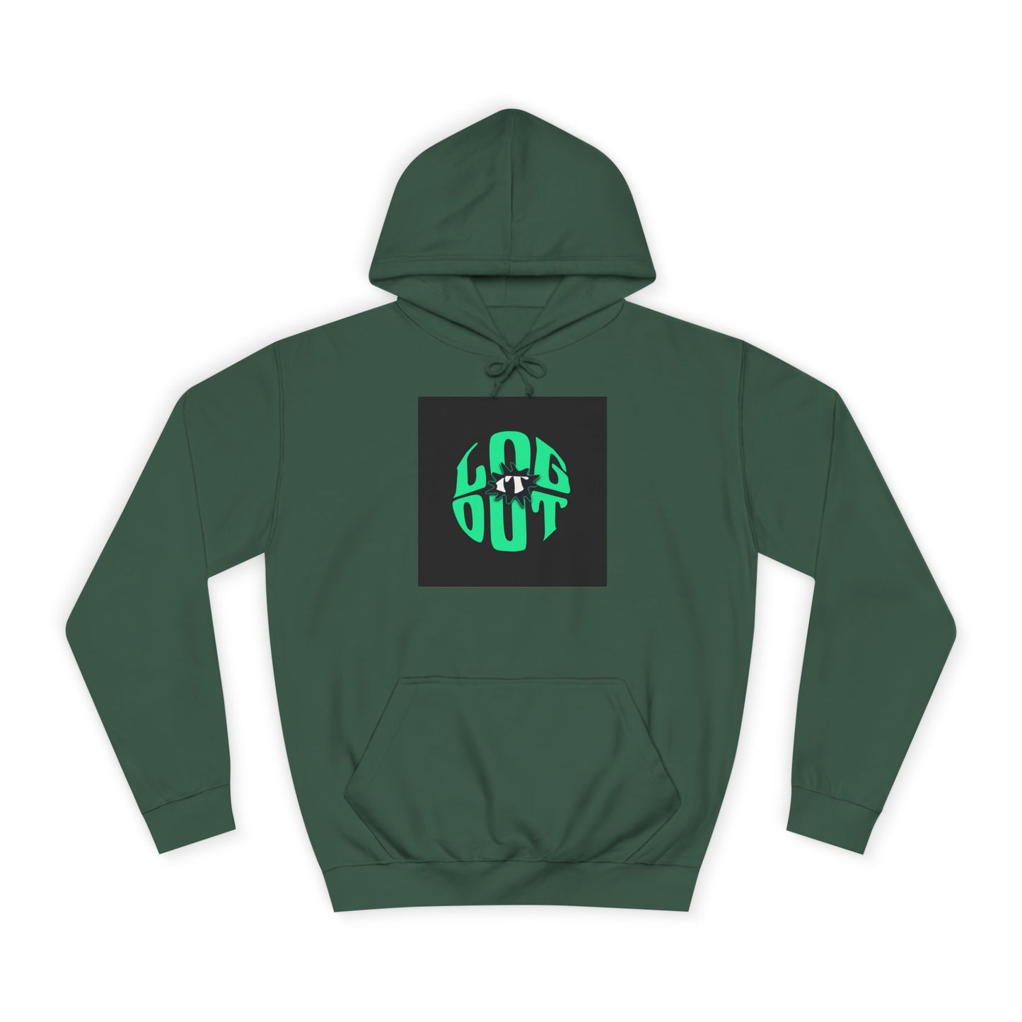 Unisex Hoodie with 'LOG IT OUT' Design, Casual Streetwear, Cool Gift, Cozy Lounge Wear, Perfect for Fall
