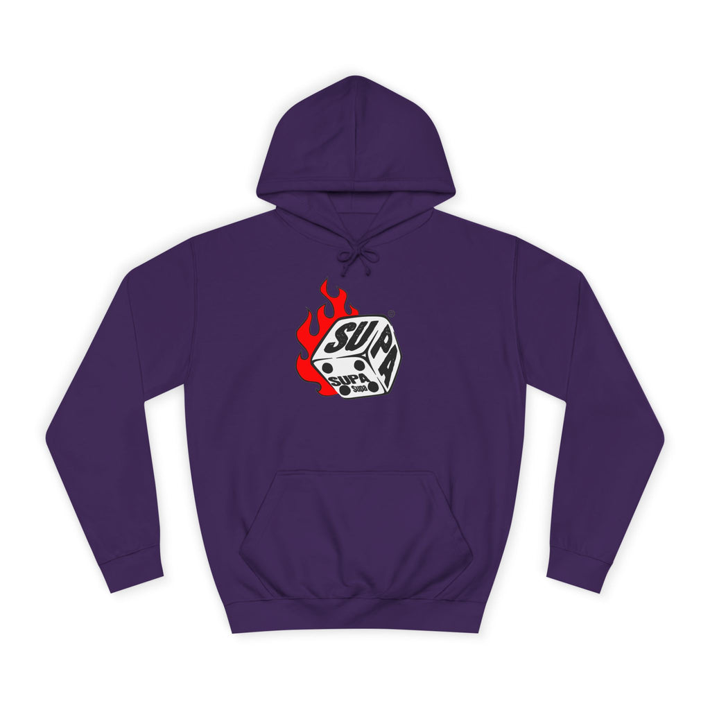Cool Fire Graphic Unisex SUPA Hoodie, Apparel, Streetwear, Casual Wear, Unique Hooded Sweatshirt