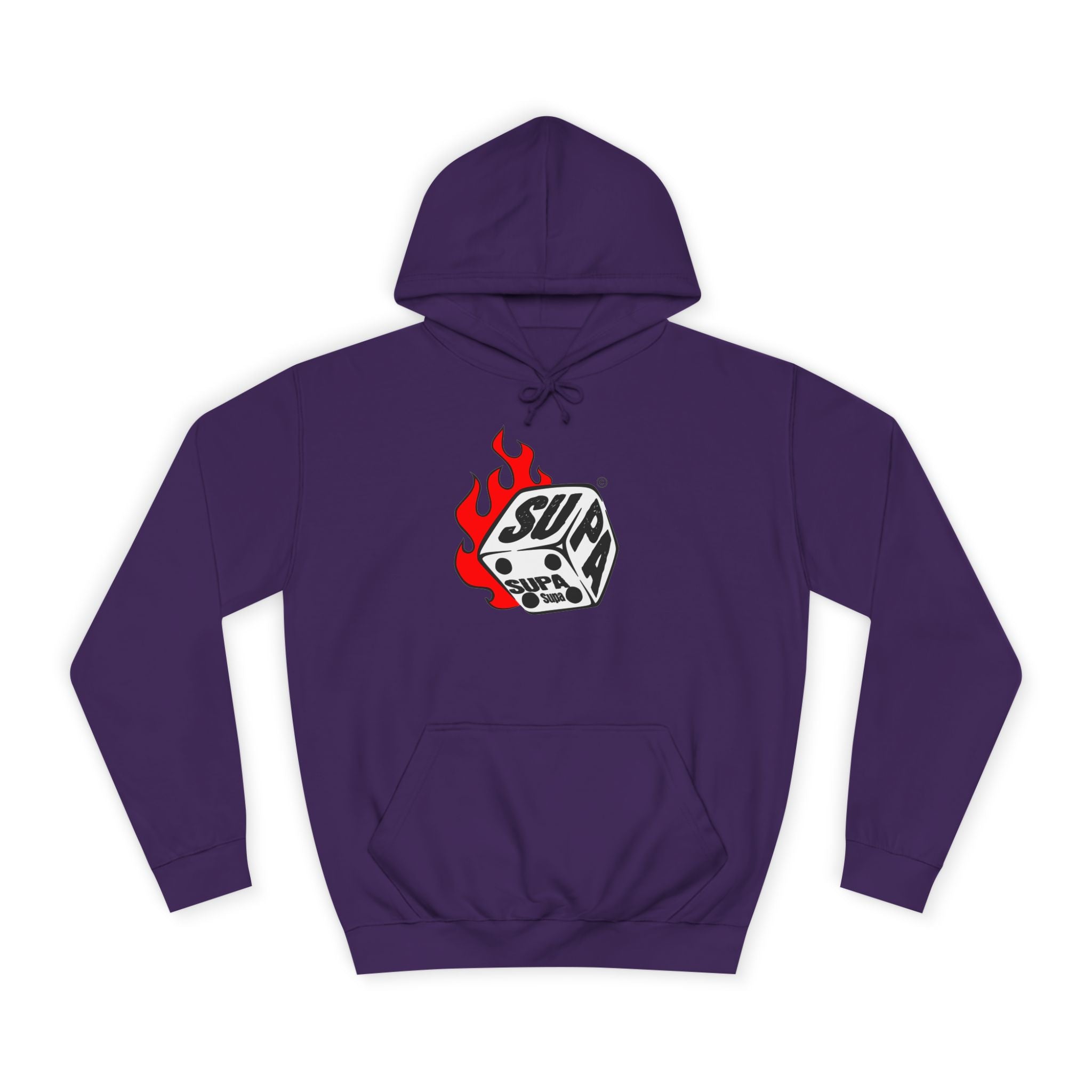 Cool Fire Graphic Unisex SUPA Hoodie, Apparel, Streetwear, Casual Wear, Unique Hooded Sweatshirt
